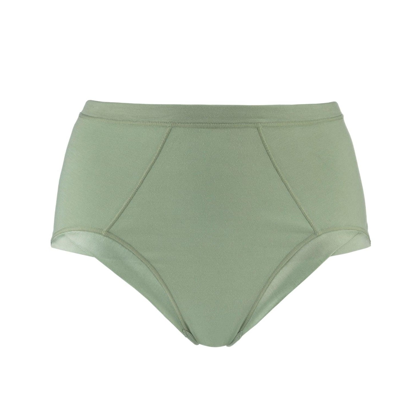 Lilou Silk & Organic Cotton Full Brief — Aspen Green