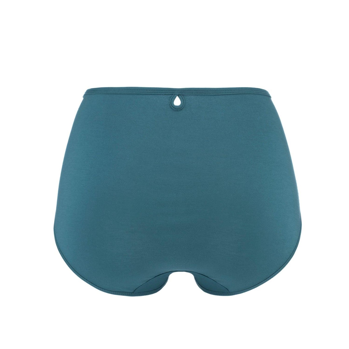 Linnea Silk & Organic Cotton Full Brief — Peacock Blue