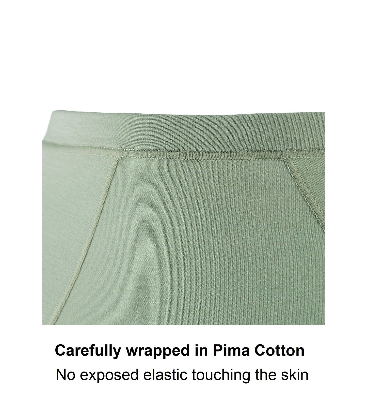Lilou Silk & Organic Cotton Full Brief — Aspen Green