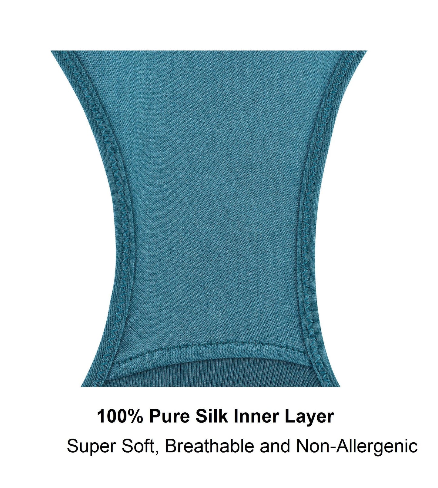 Linnea Silk & Organic Cotton Full Brief — Peacock Blue