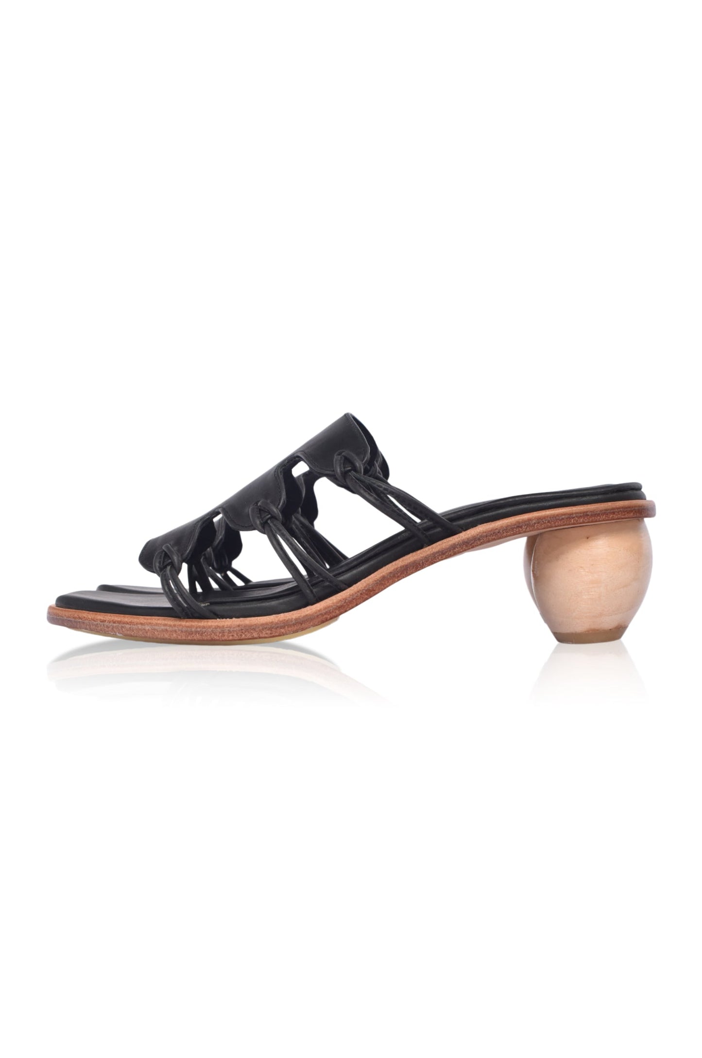 Zephyrine Round Heel Mules