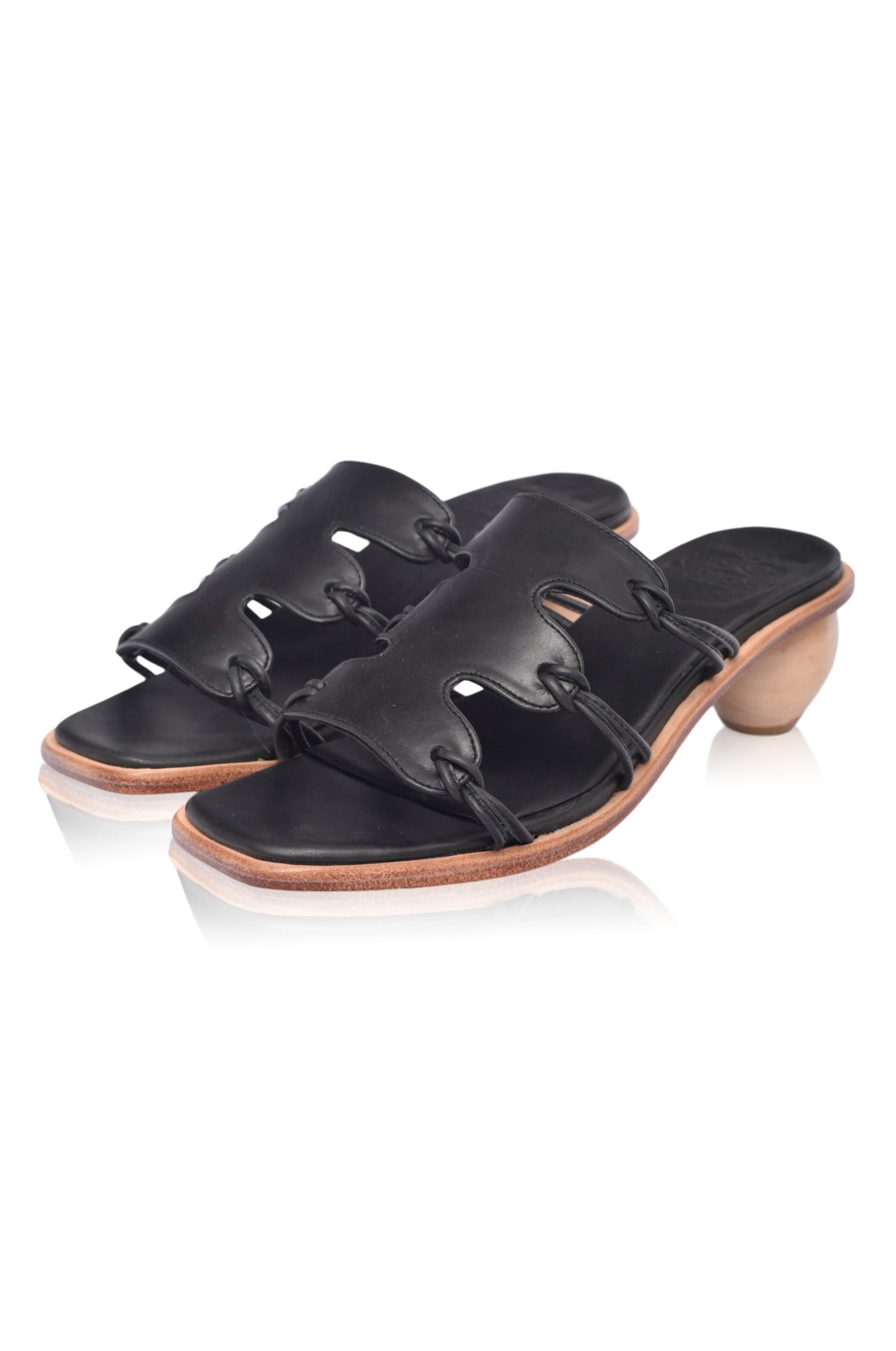 Zephyrine Round Heel Mules