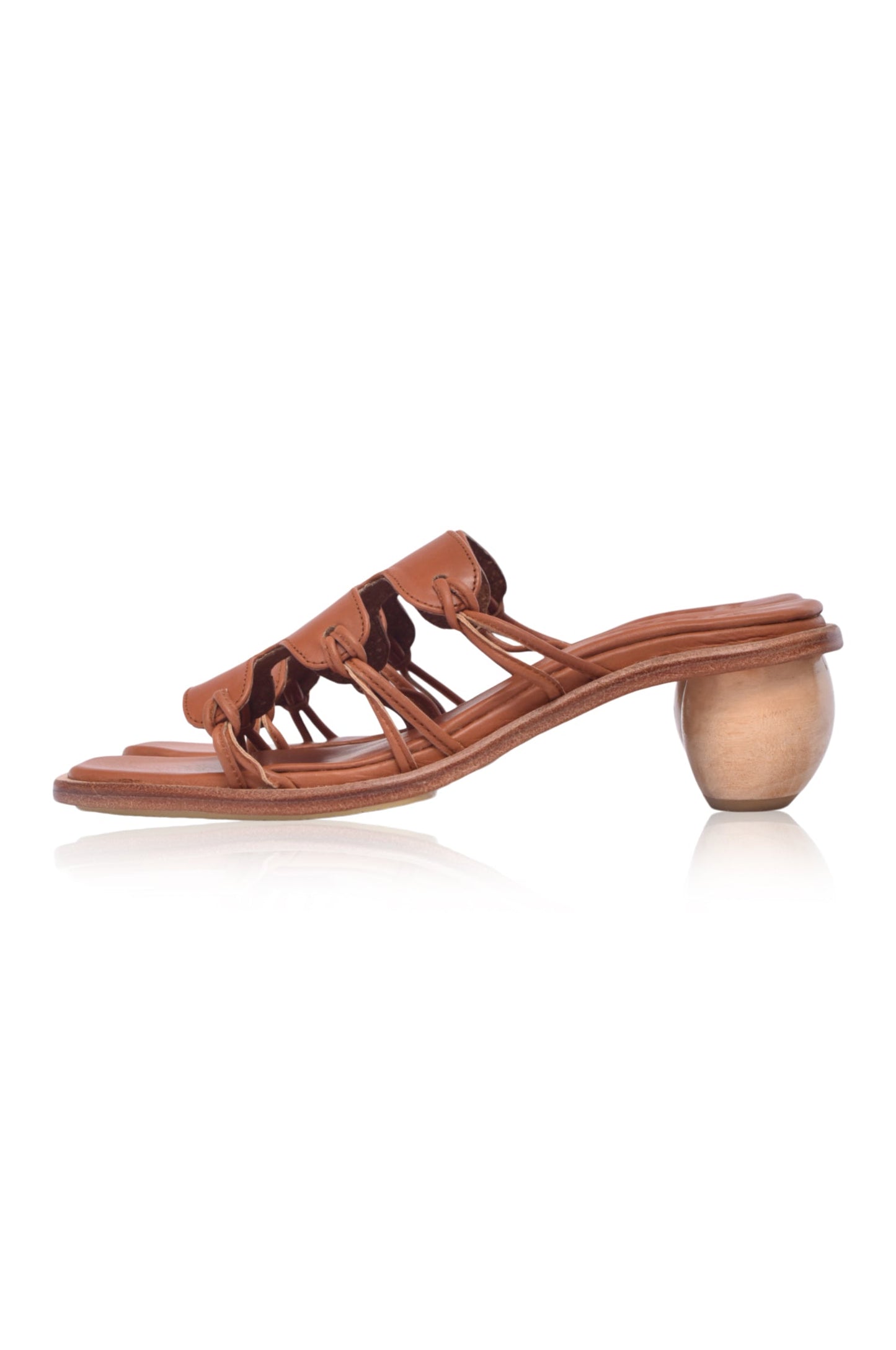 Zephyrine Round Heel Mules