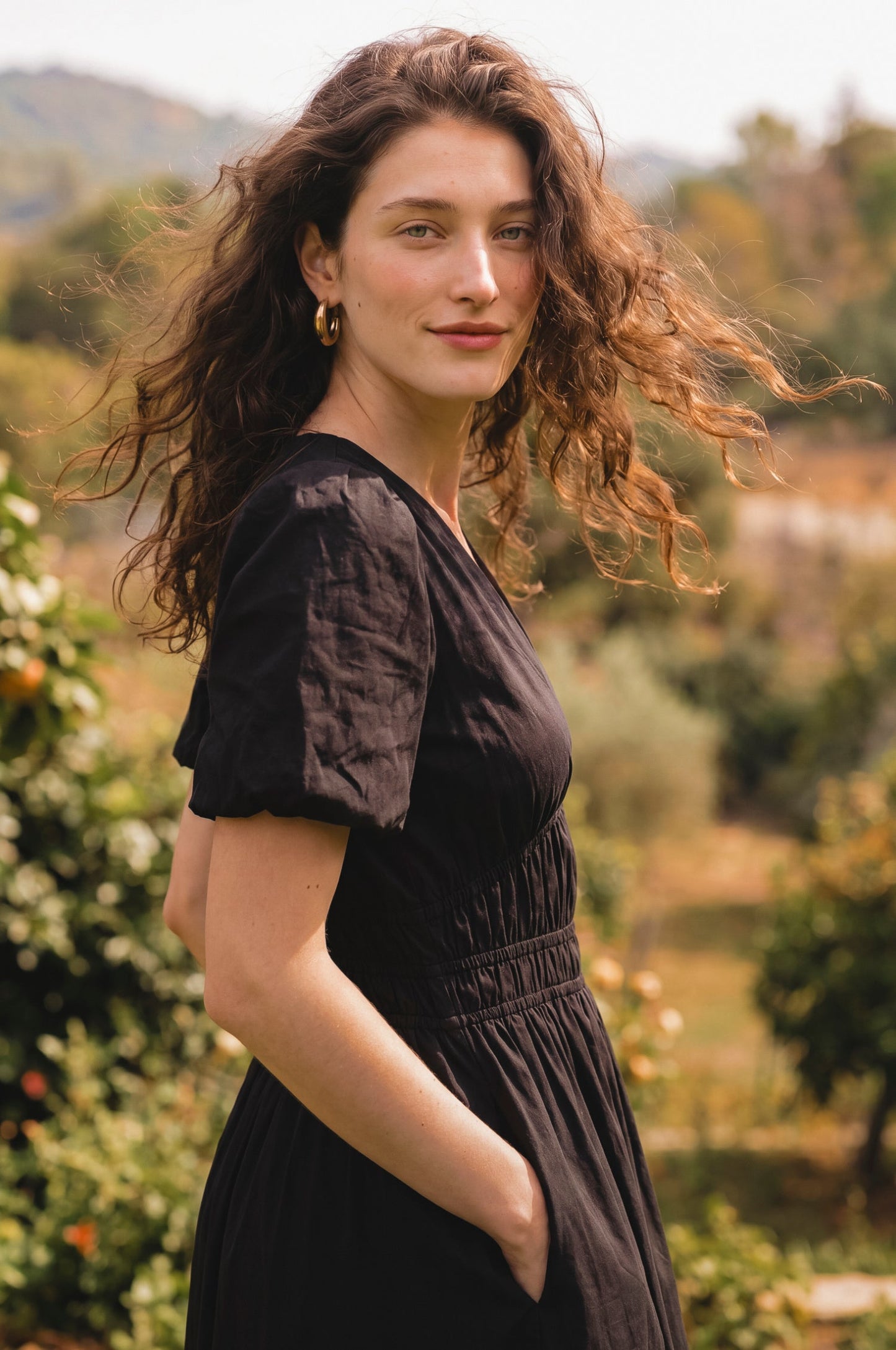 Ida Linen Midi Dress