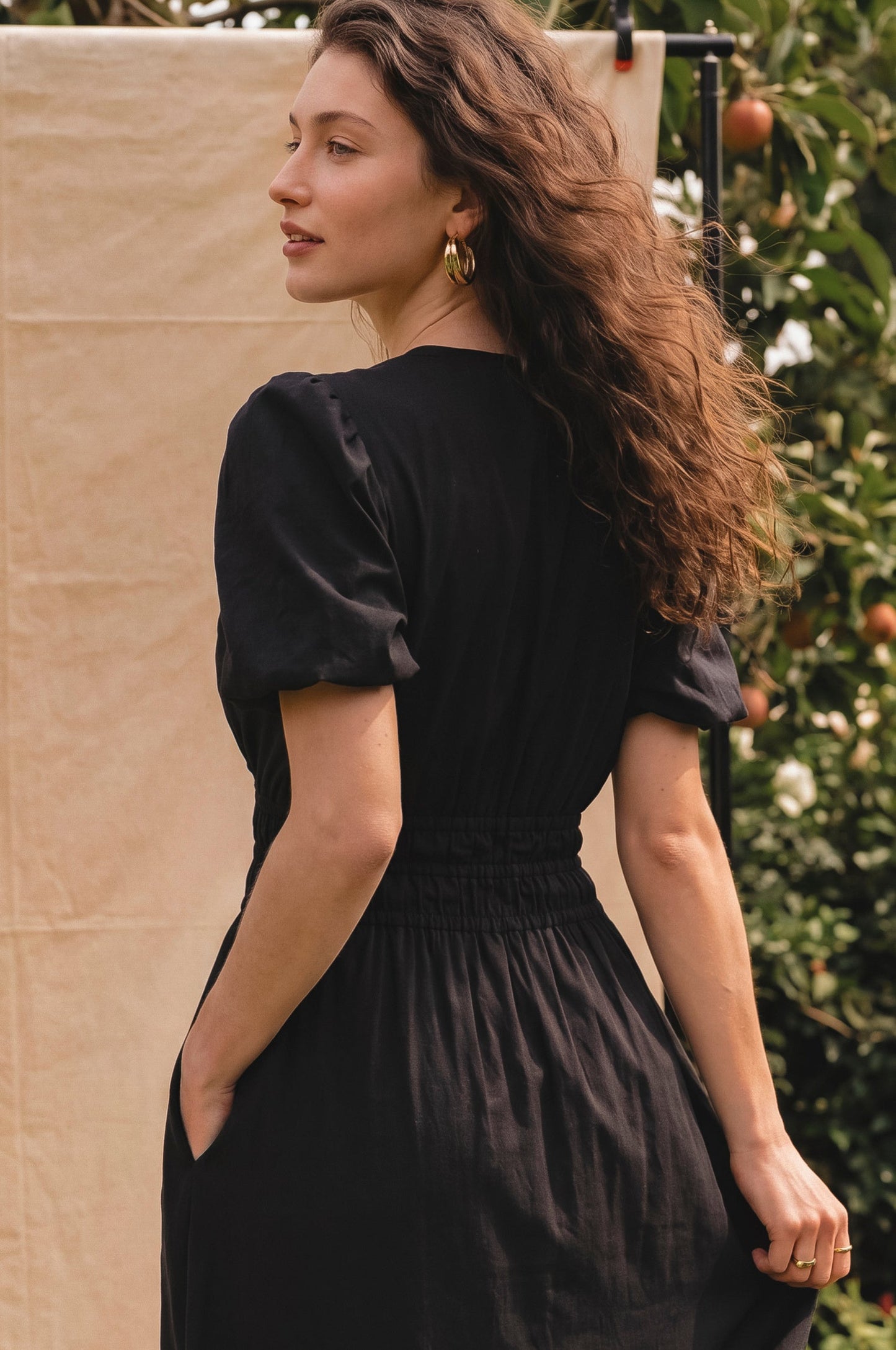 Ida Linen Midi Dress