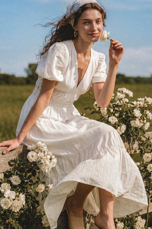 Sienna Linen Midi Dress
