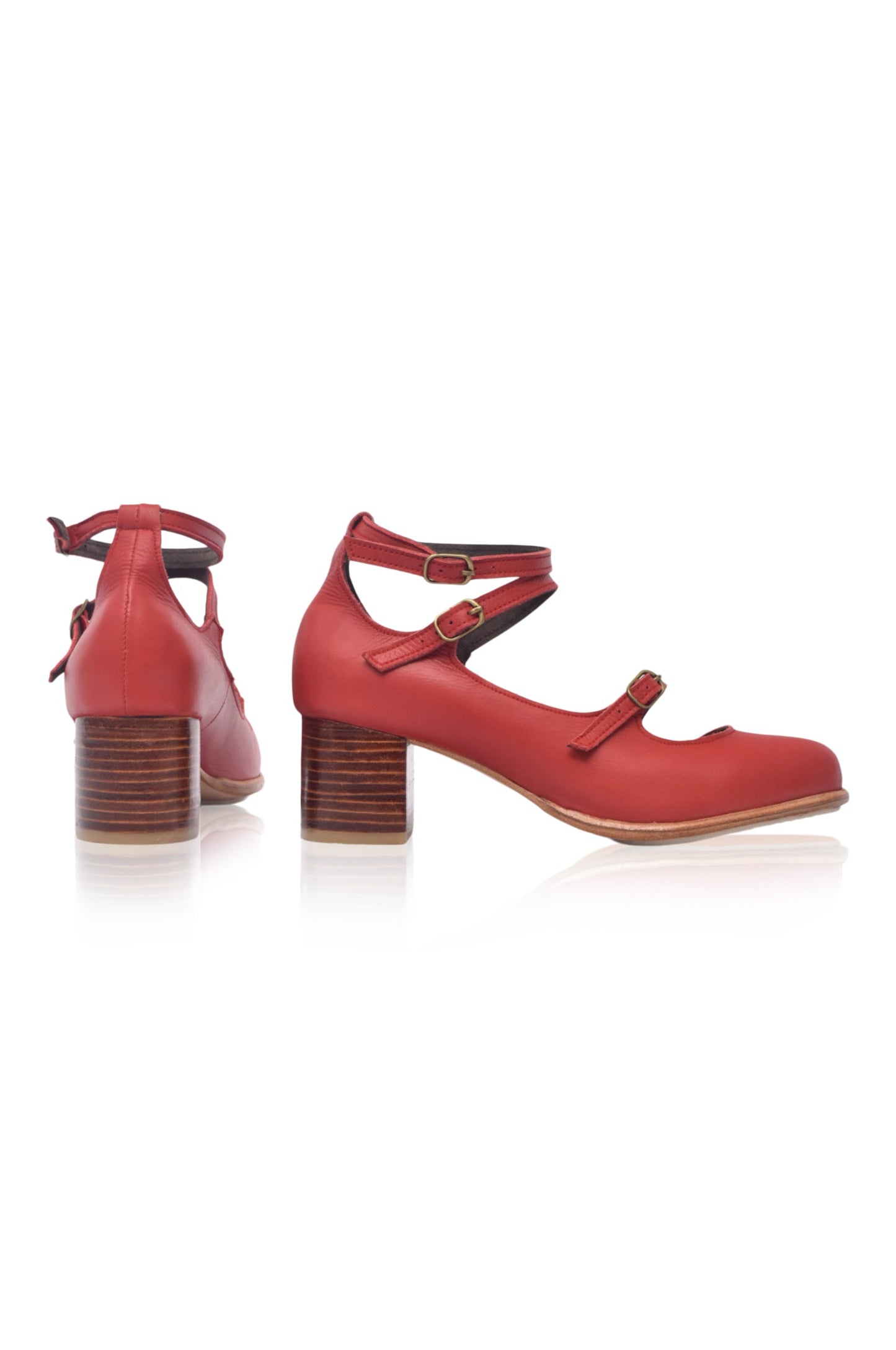 Halina Leather Heels