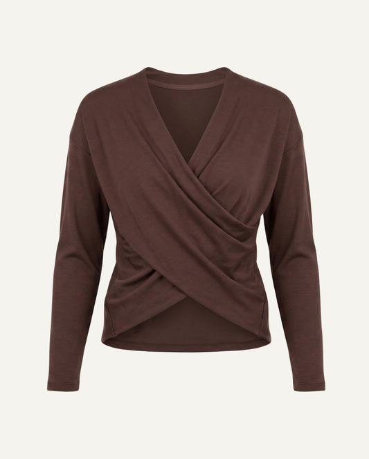 Lenthe Merino Wool Wrap Sweater