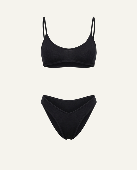 Tess Merino Wool Scoop Bikini Set