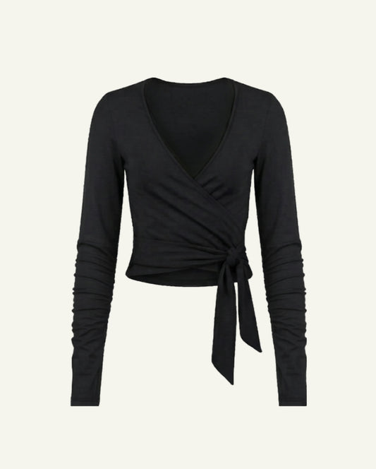 Rozalie Organic Cotton Ballerina Wrap Top