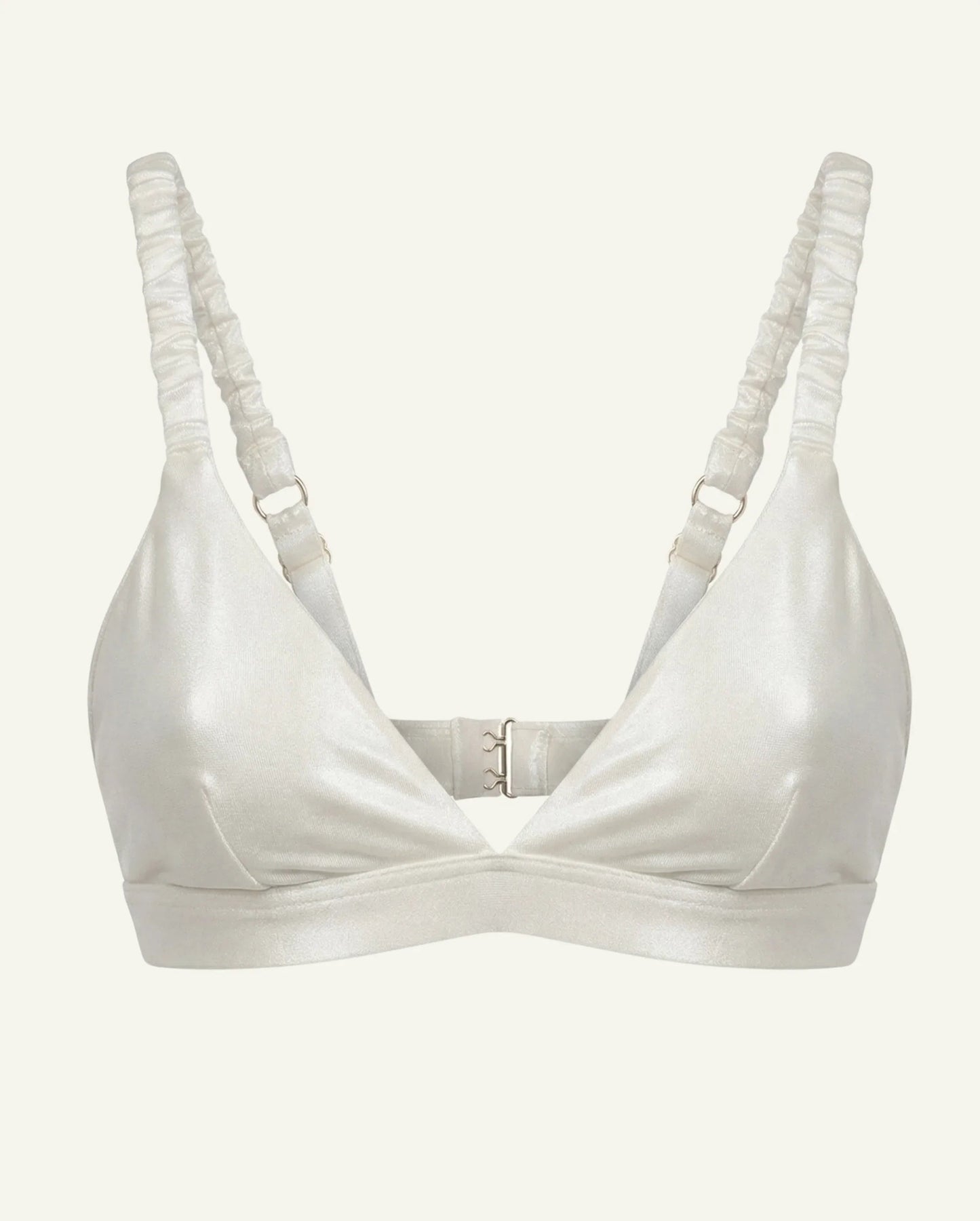 Silk Bra – White