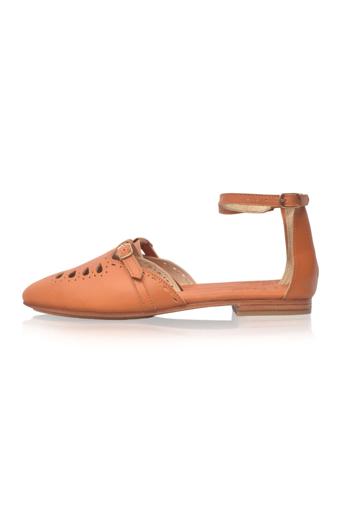 Marthe Pointed Toe Leather Flats