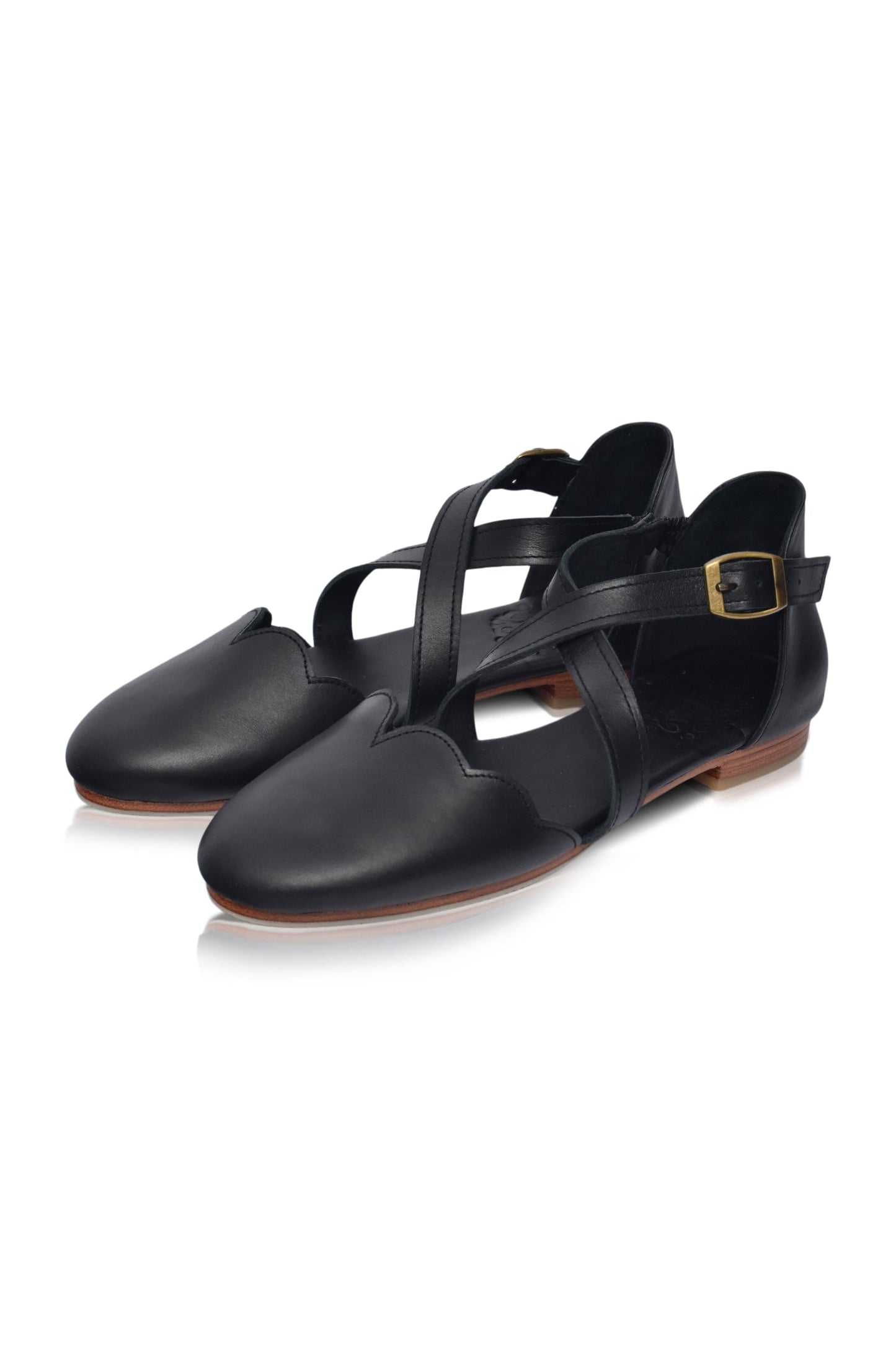 Gwenaelle Leather Ballet Flats