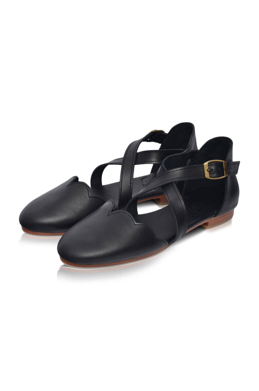 Gwenaelle Leather Ballet Flats