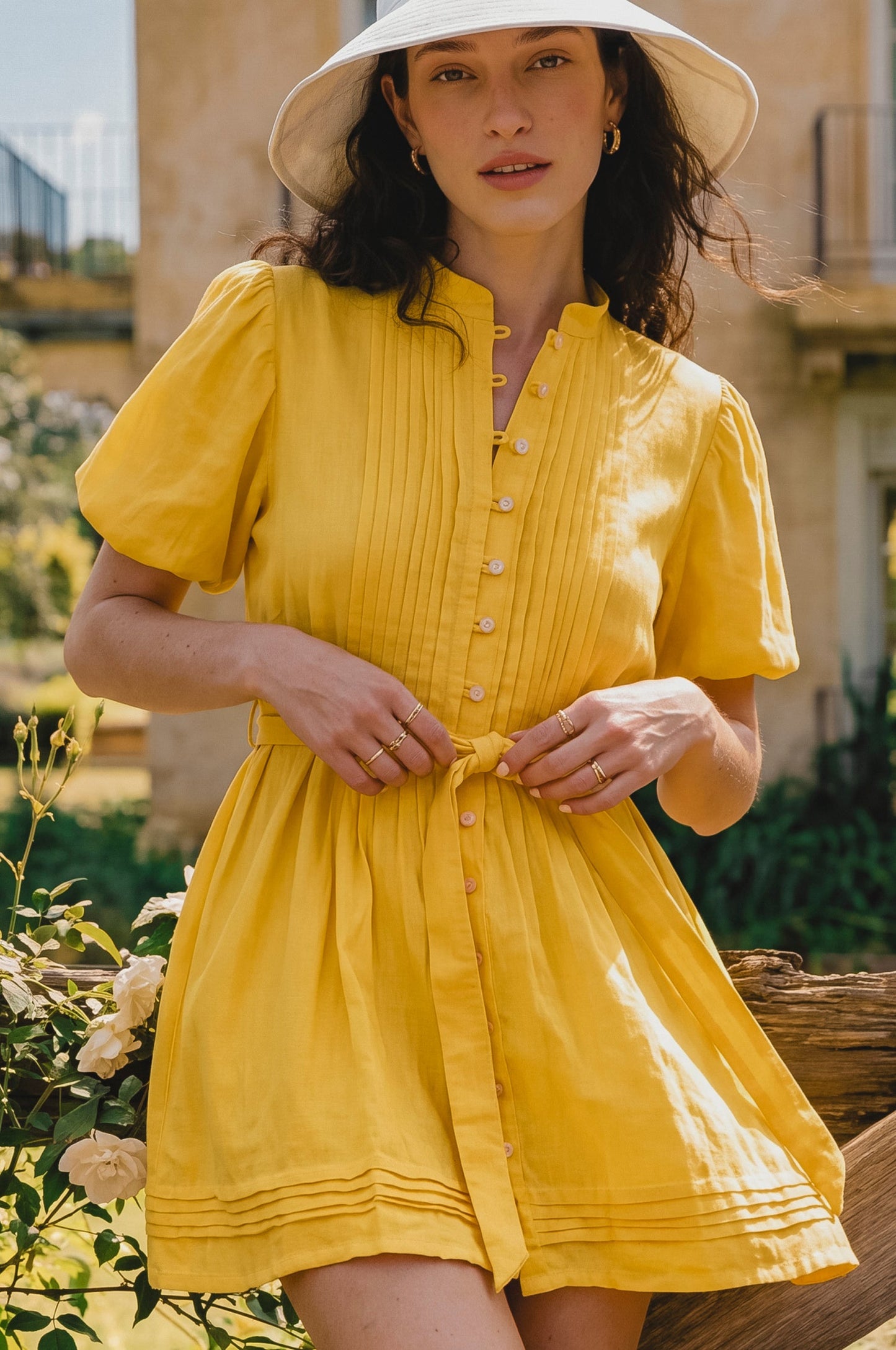 Marta Linen Mini Dress
