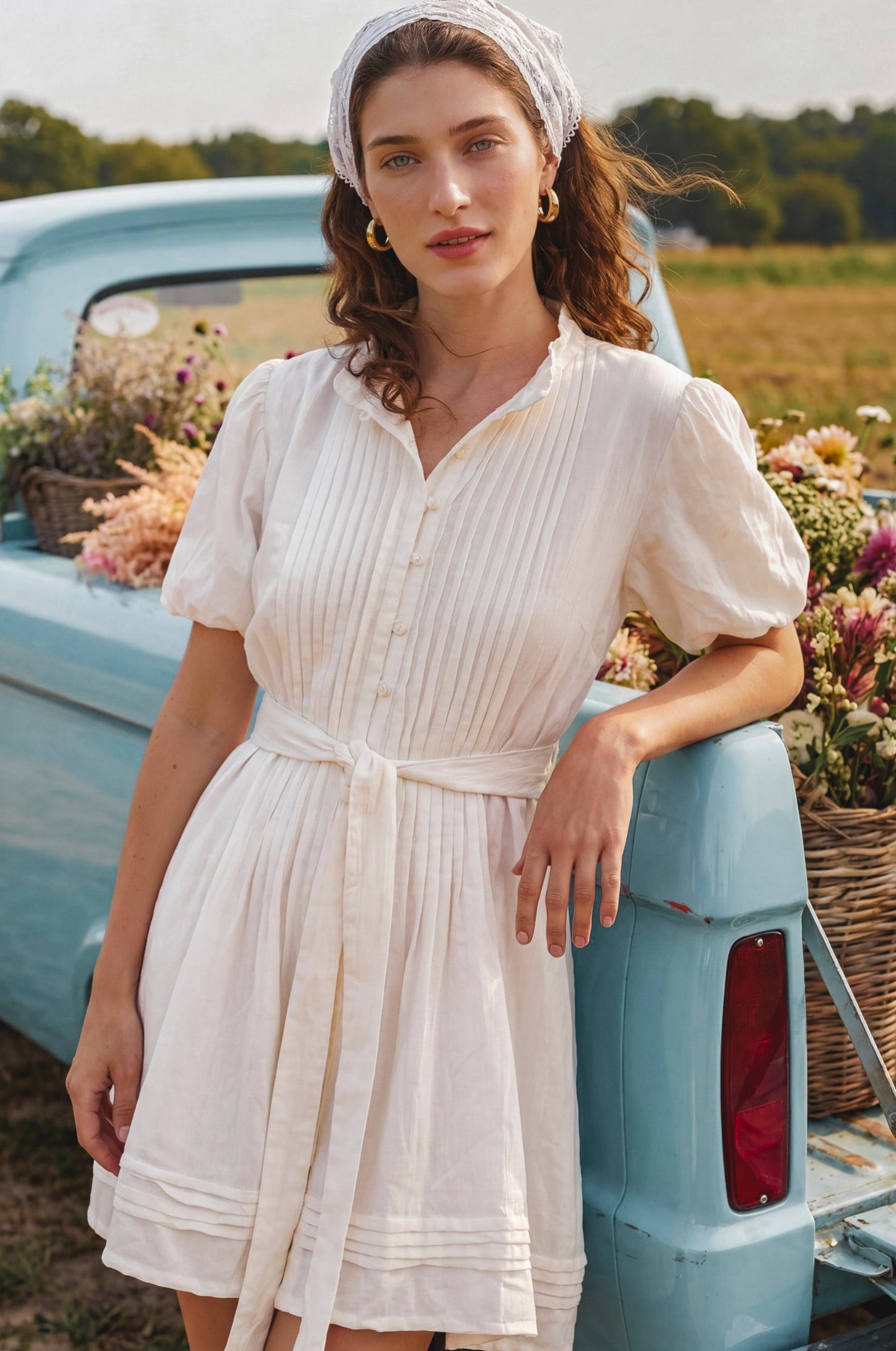 Marta Linen Mini Dress