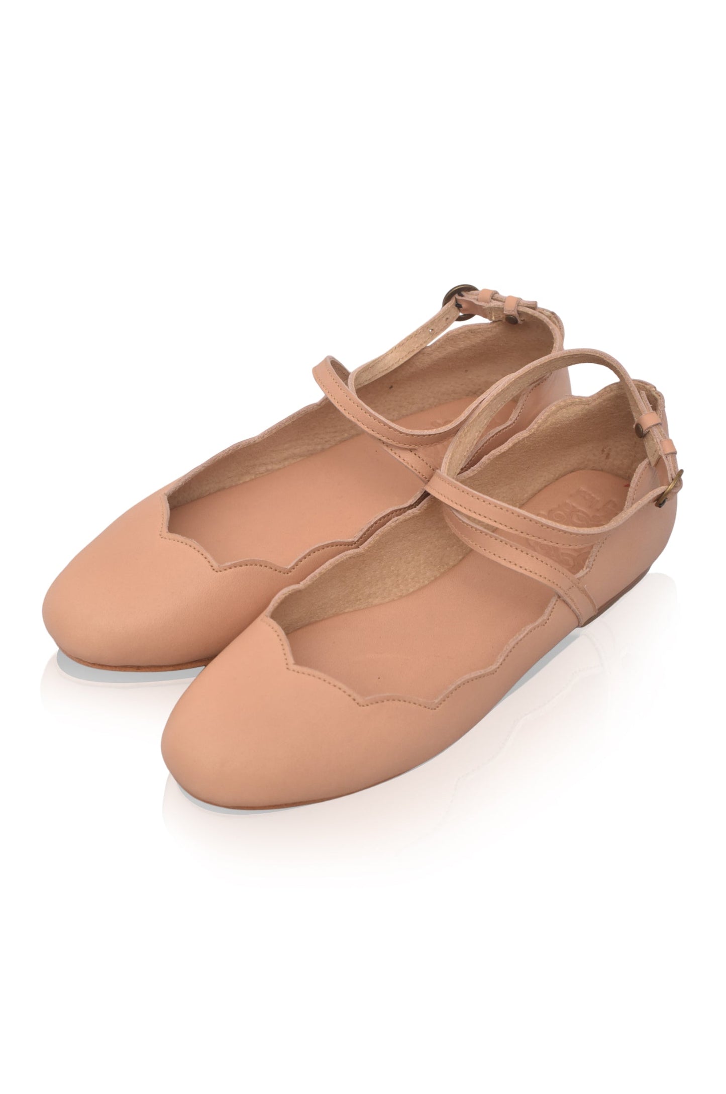 Maartje Criss-Cross Leather Ballet Flats