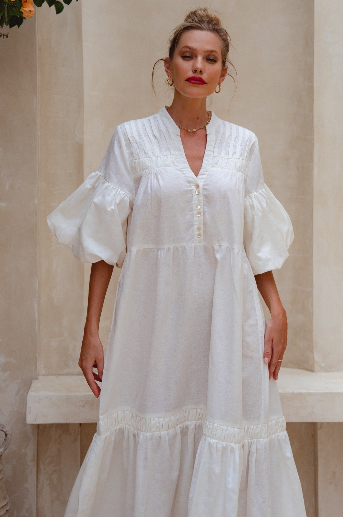 Novalie Puff Sleeve Maxi Dress