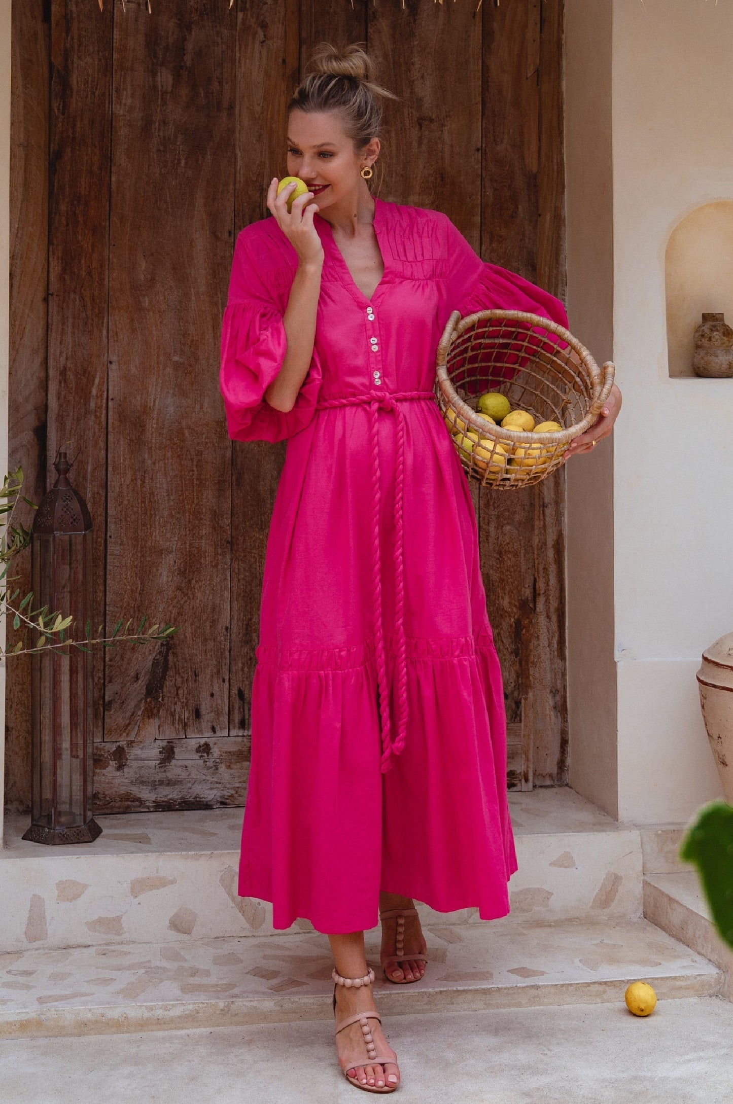 Novalie Puff Sleeve Maxi Dress