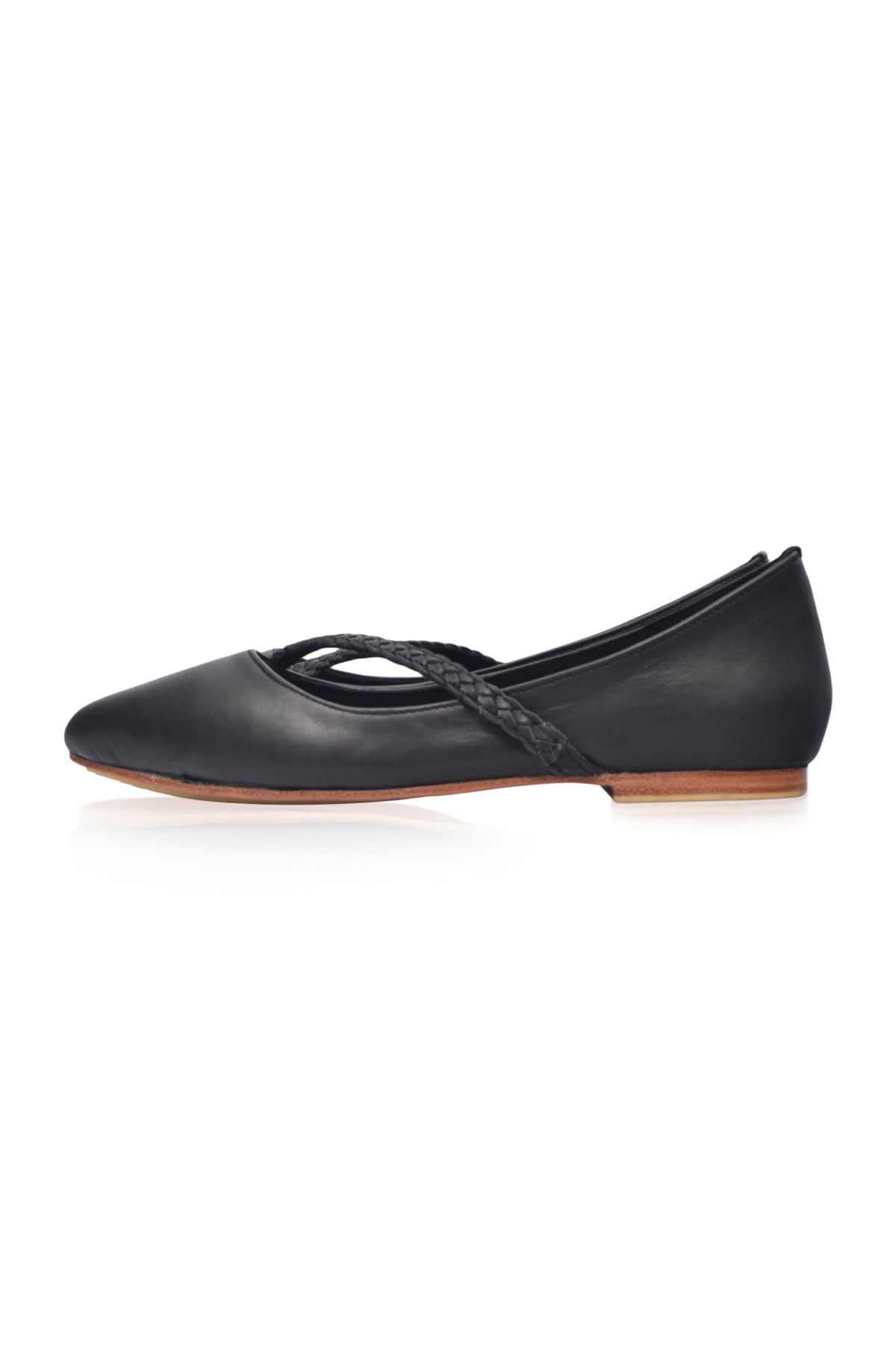 Jozefien Pointed Toe Leather Flats