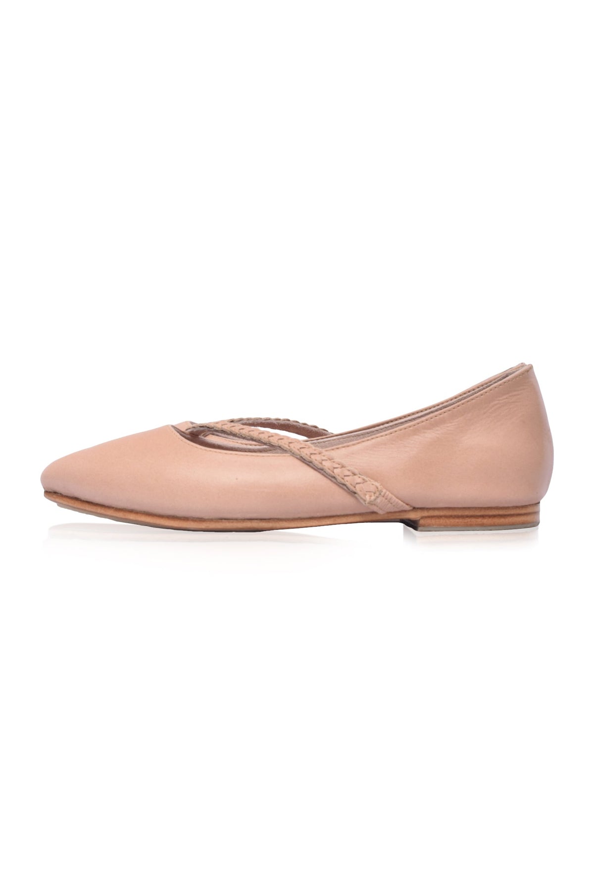 Jozefien Pointed Toe Leather Flats