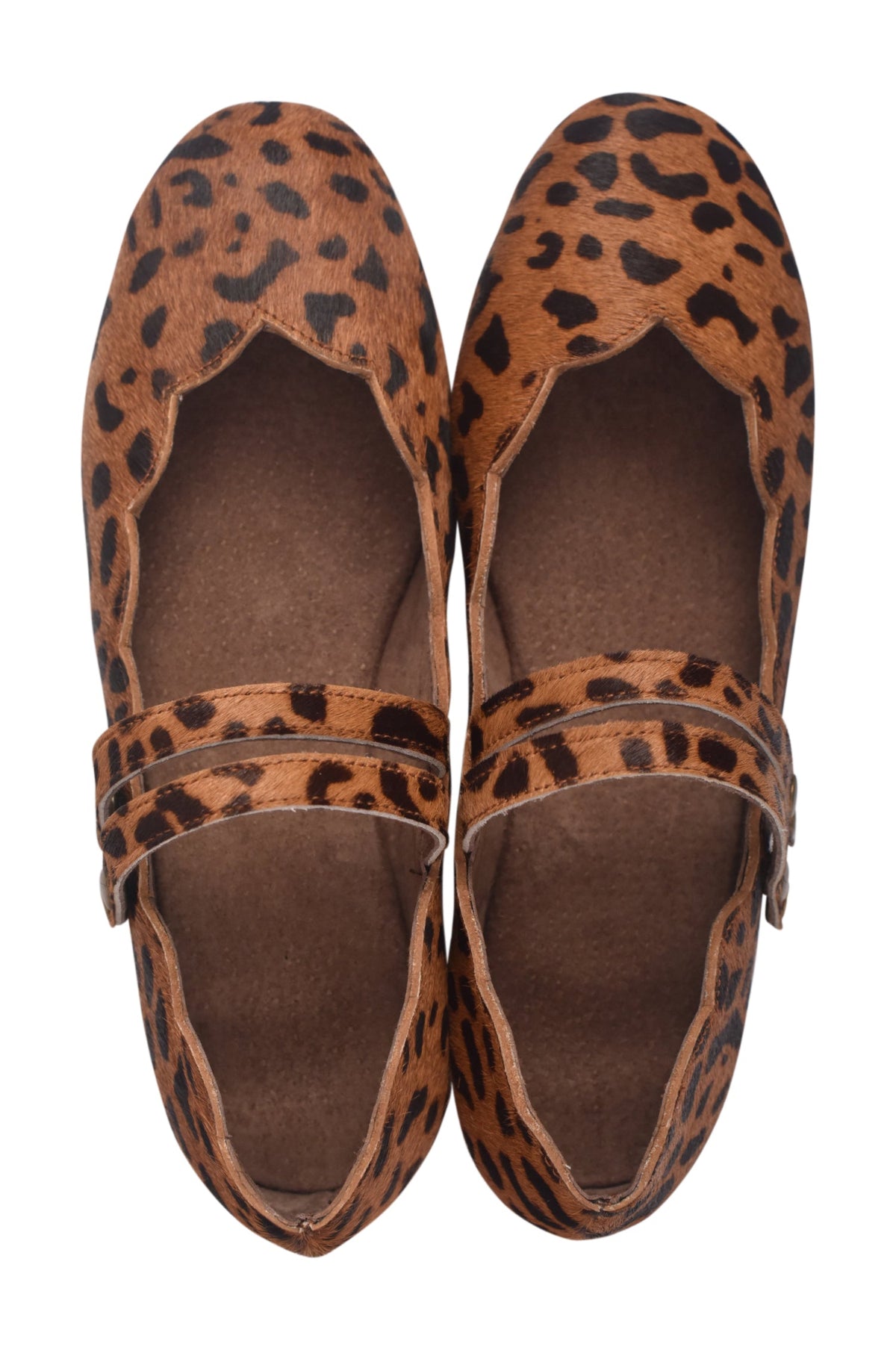 Josselien Printed Mary Jane Leather Flats