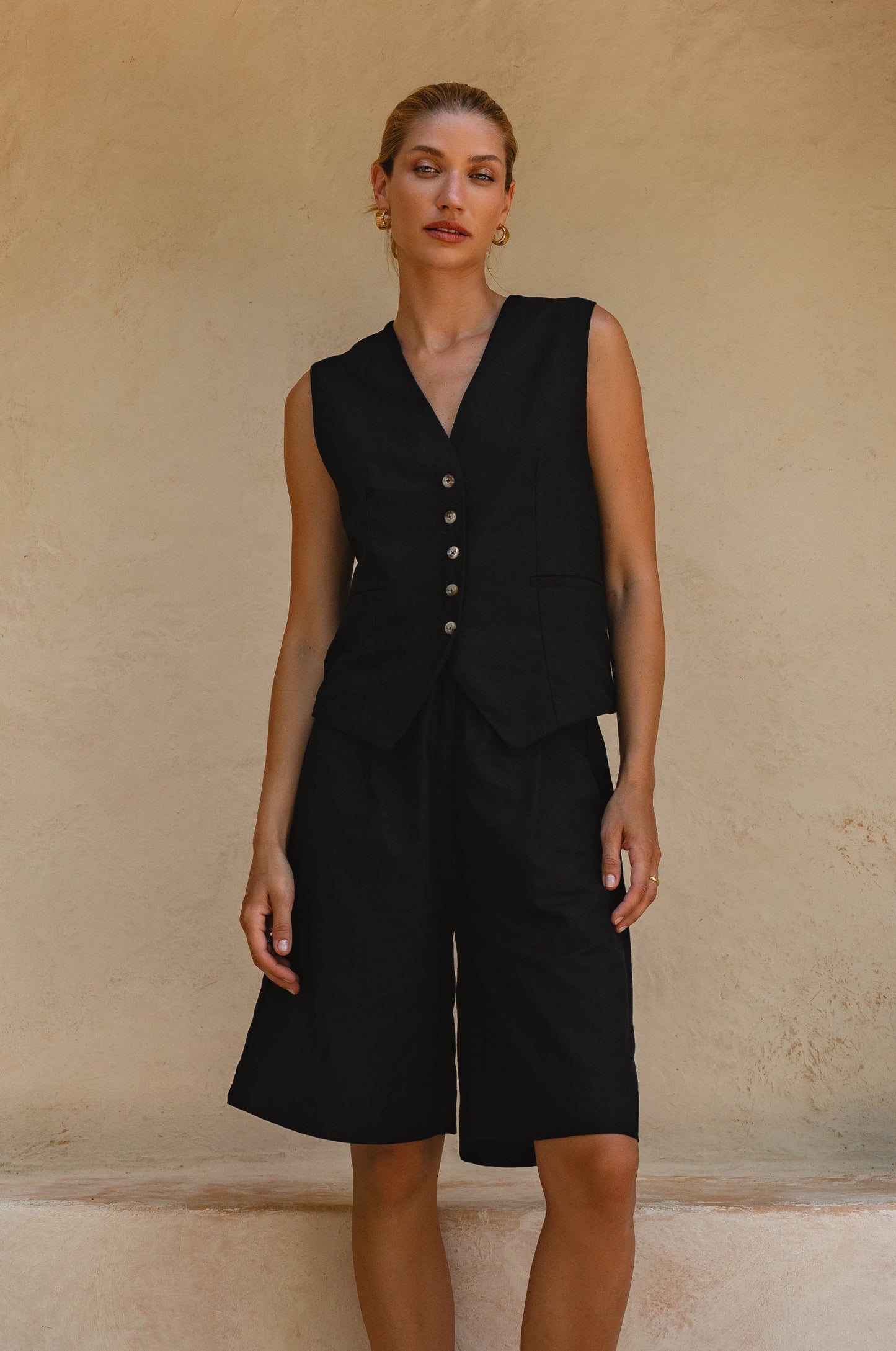 Paige Linen Vest