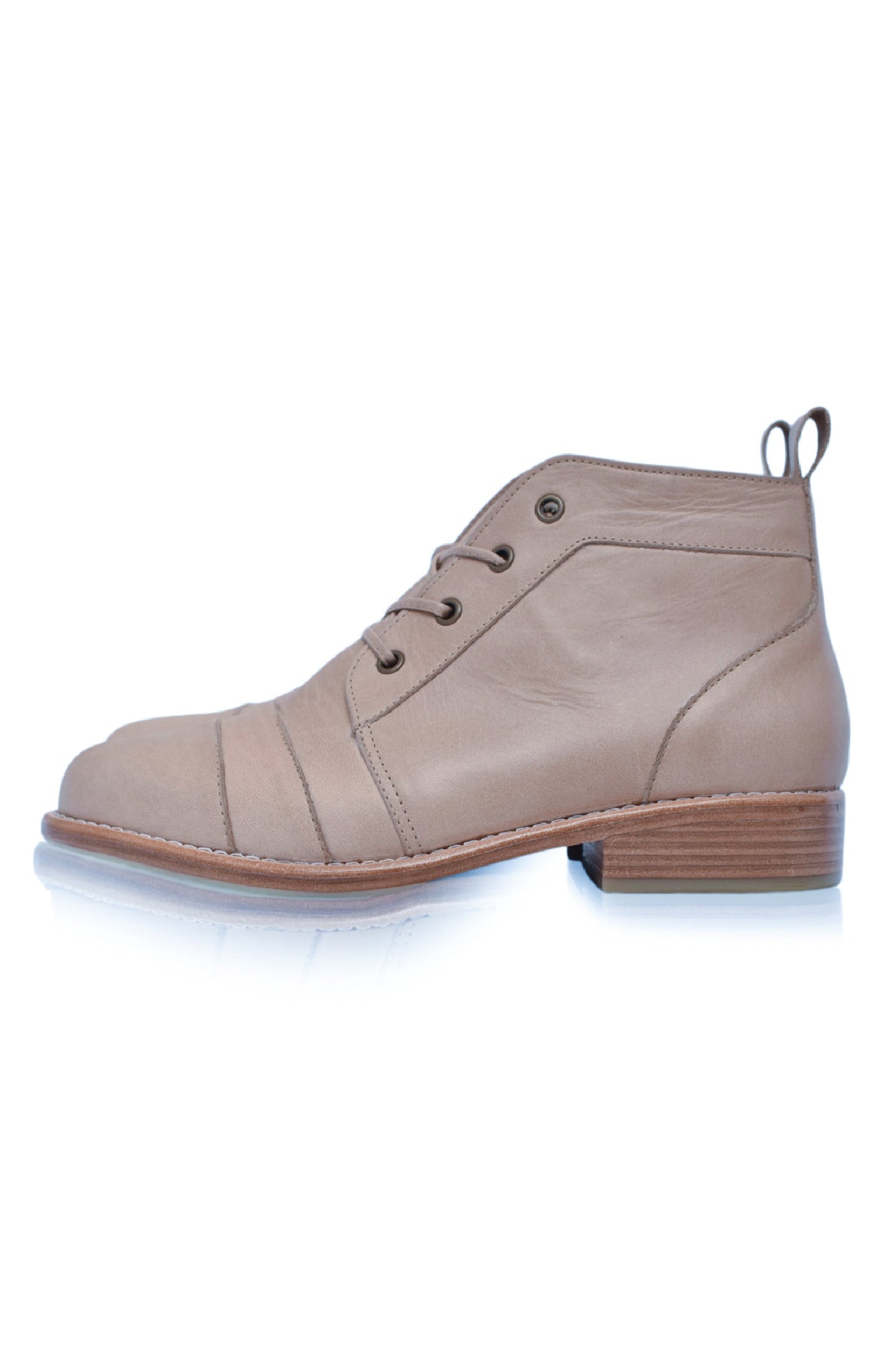 Zita Lace-Up Leather Boots