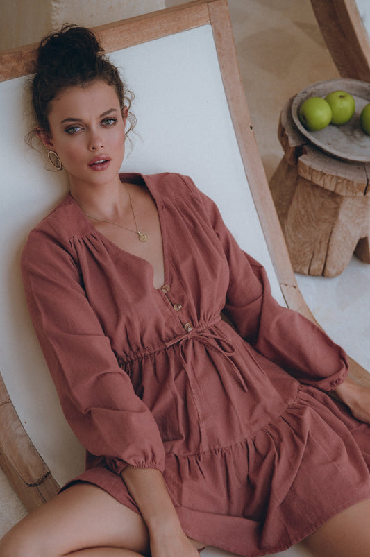 Calla Linen Mini Dress