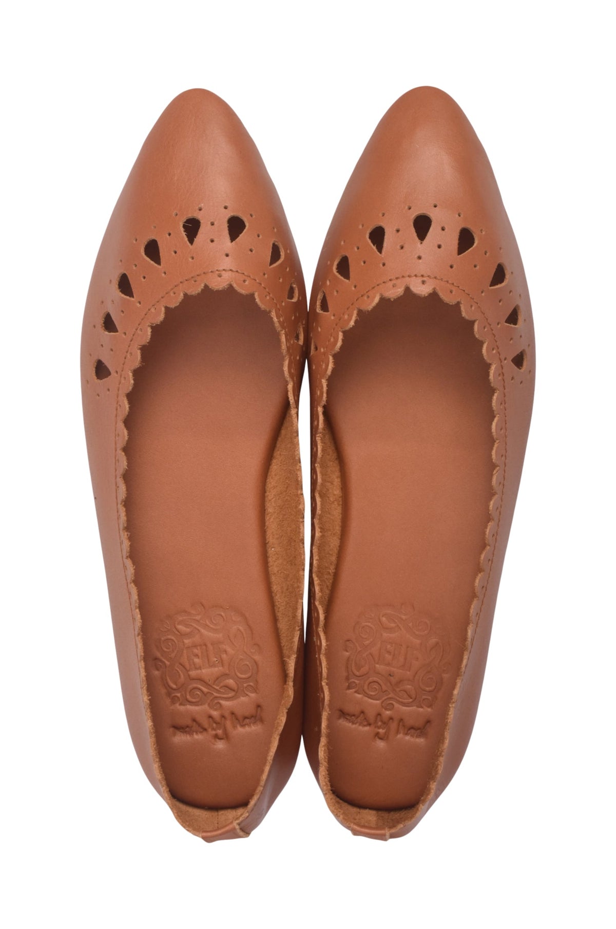 Annemie Cut-Out Leather Flats
