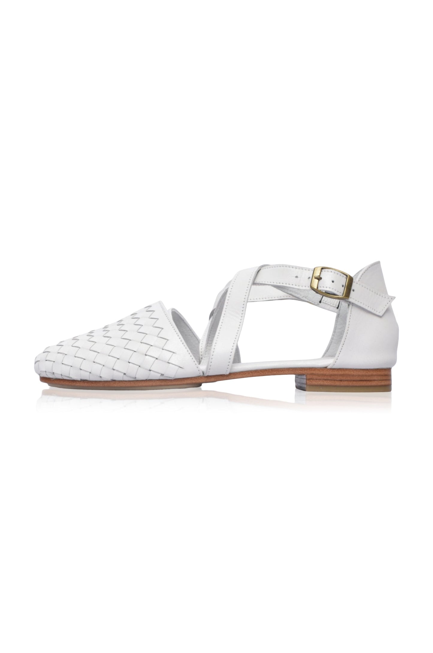 Emmeline Woven Leather Flats