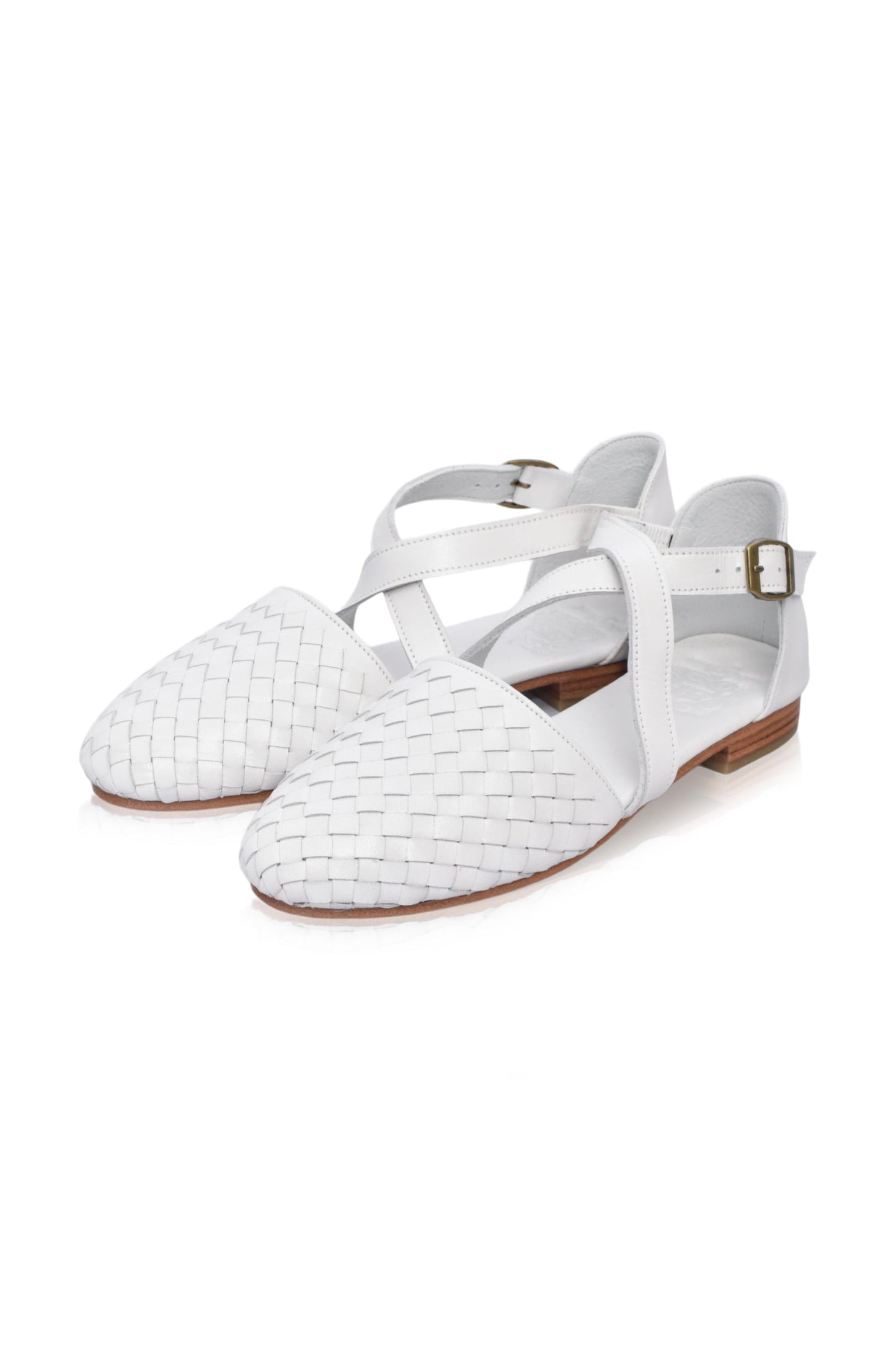 Emmeline Woven Leather Flats