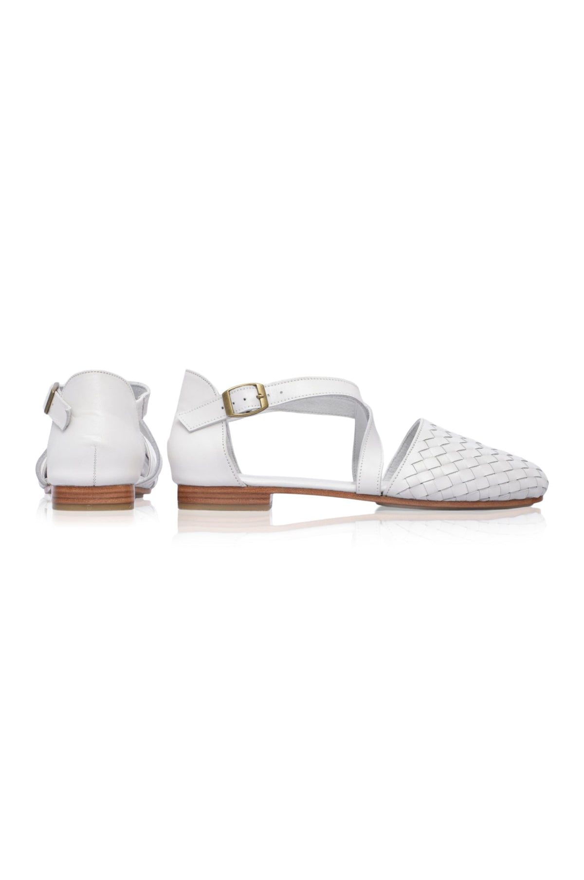 Emmeline Woven Leather Flats