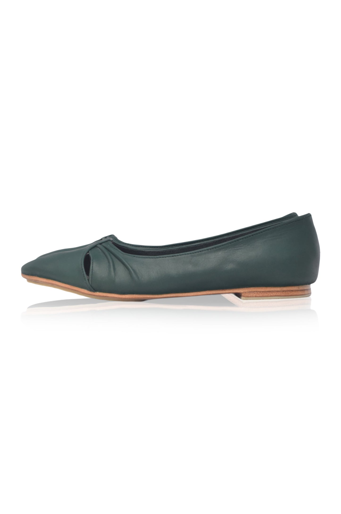 Doortje Pointed Toe Leather Flats