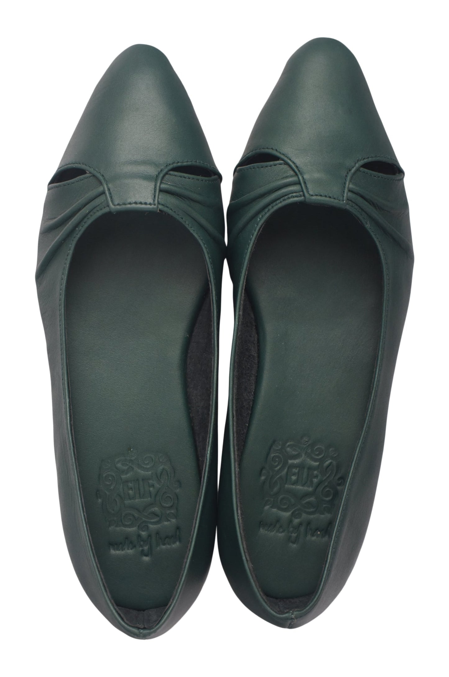 Doortje Pointed Toe Leather Flats