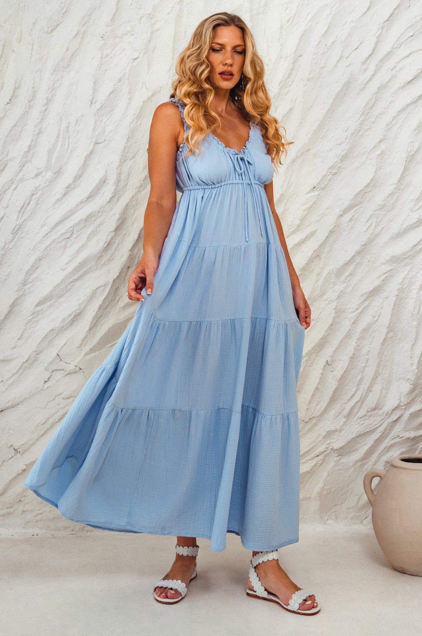 Hesperia Cotton Maxi Dress