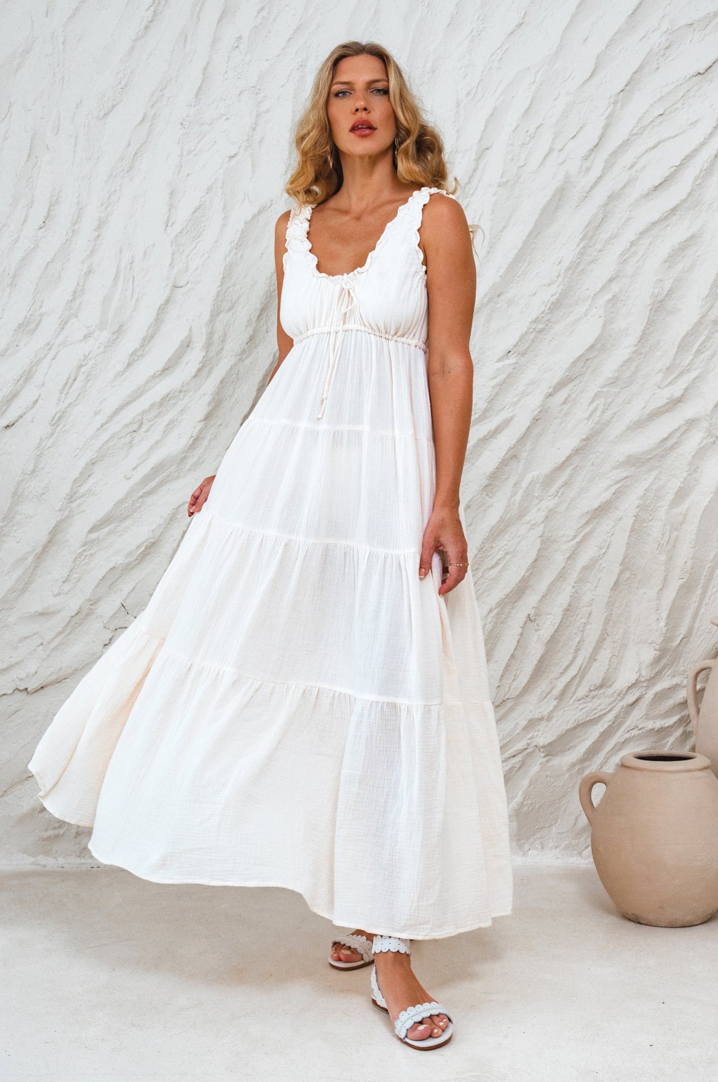 Hesperia Cotton Maxi Dress