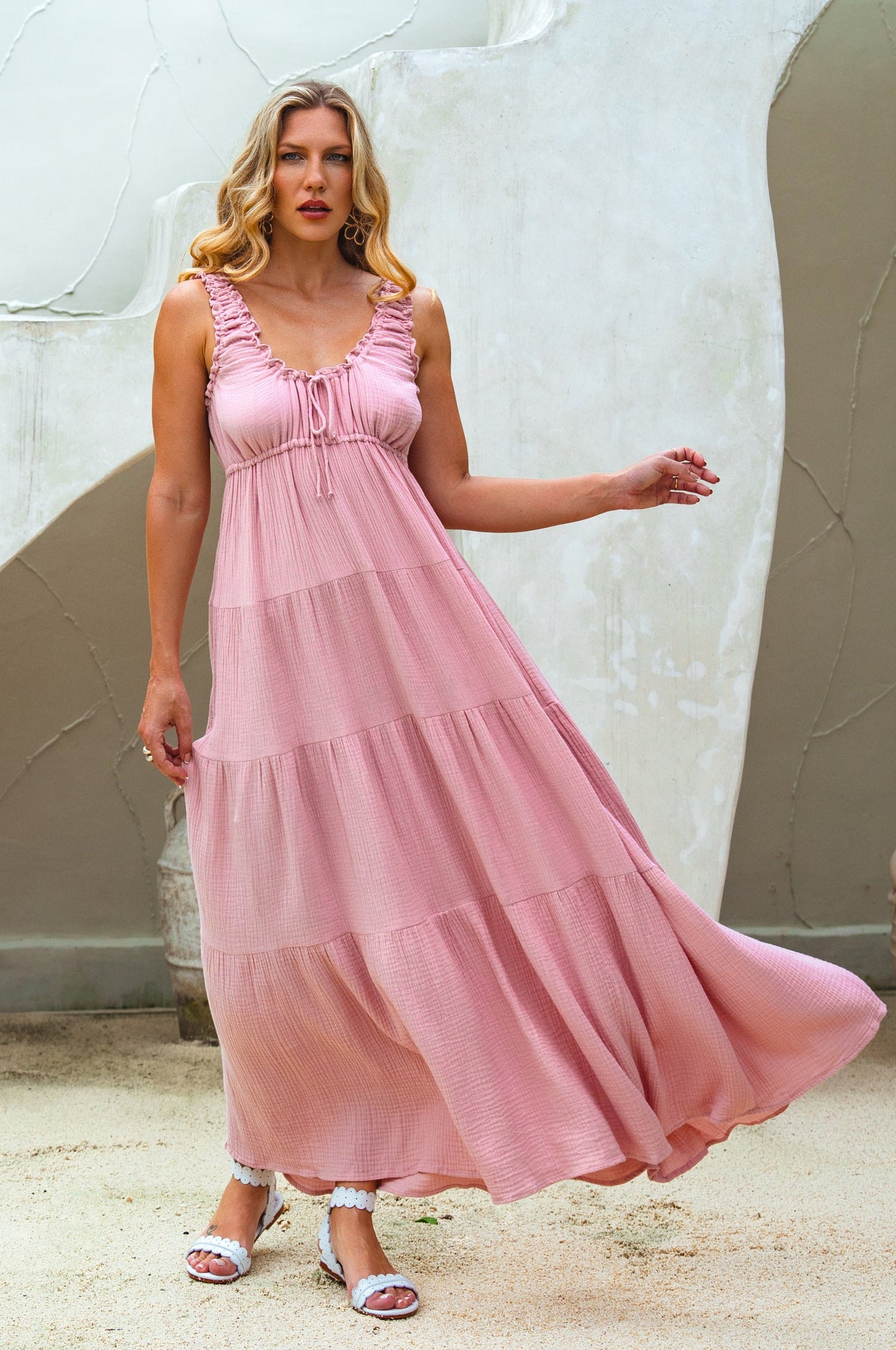 Hesperia Cotton Maxi Dress