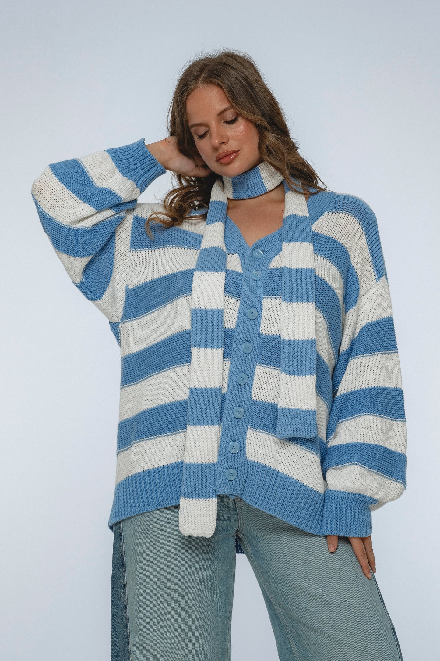 Cassandre Oversized Button Down Cardigan