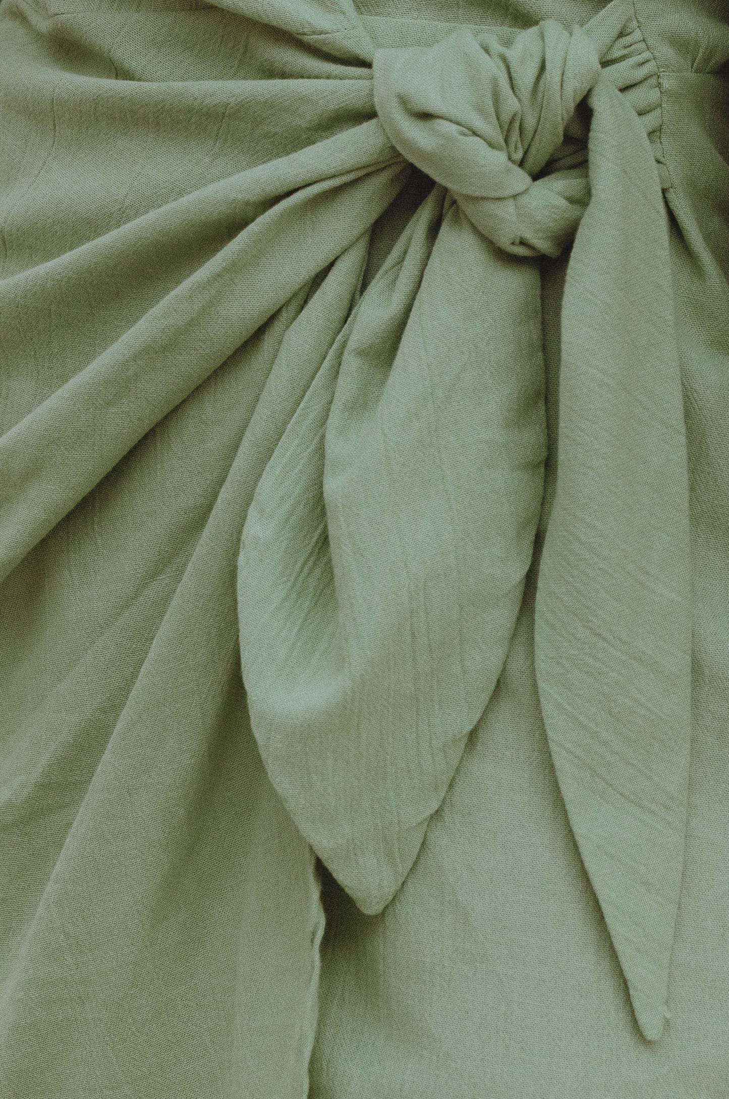 Serafine Linen Wrap Mini Dress