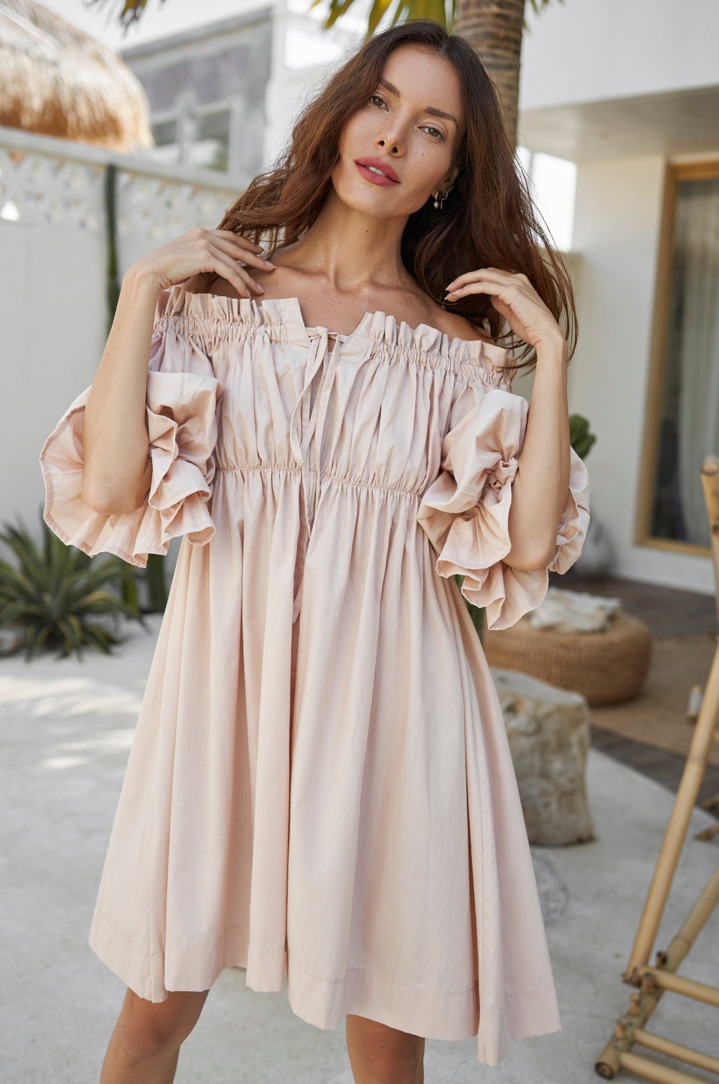 Faustina Cotton Mini Dress