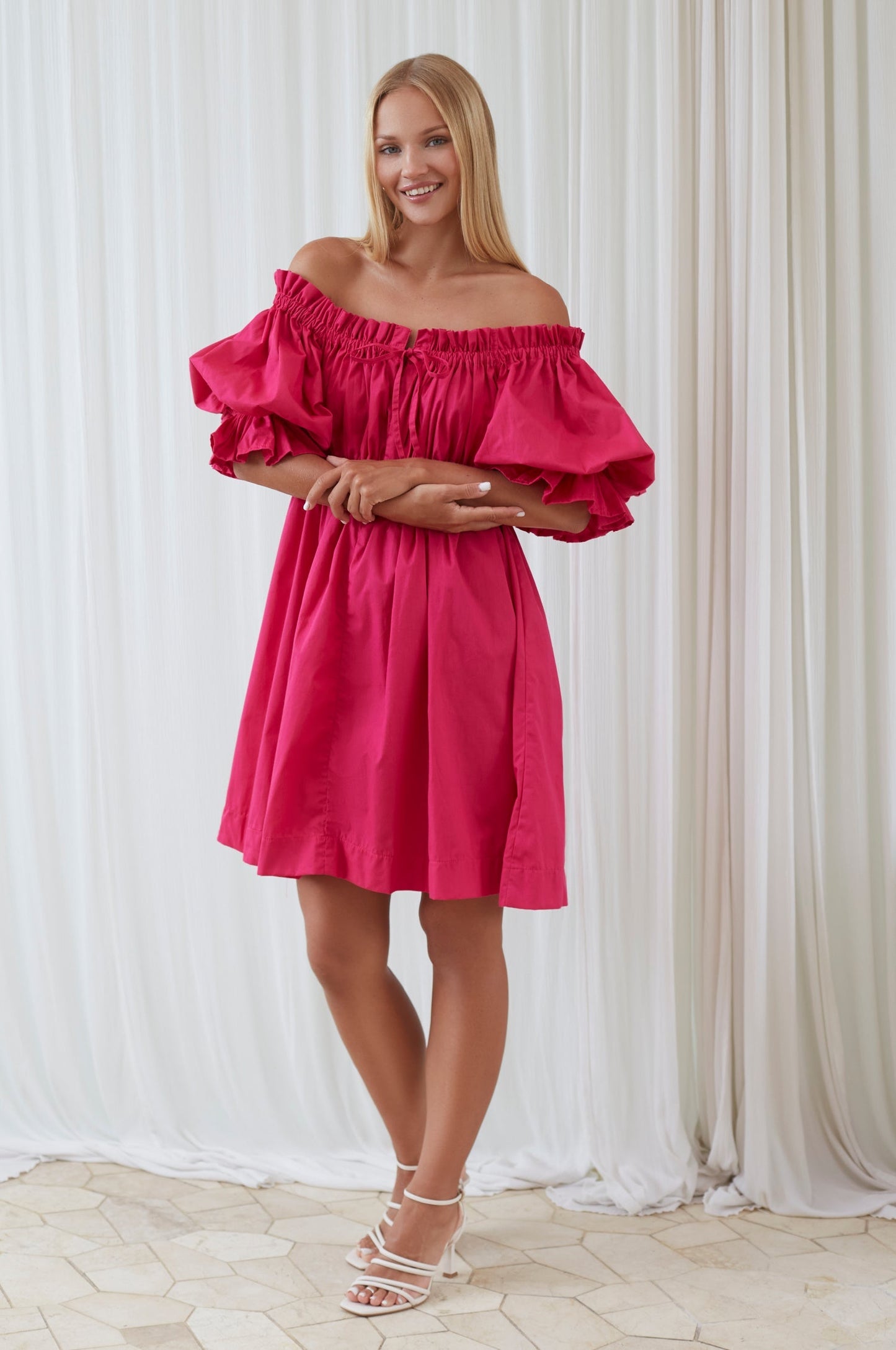 Faustina Cotton Mini Dress