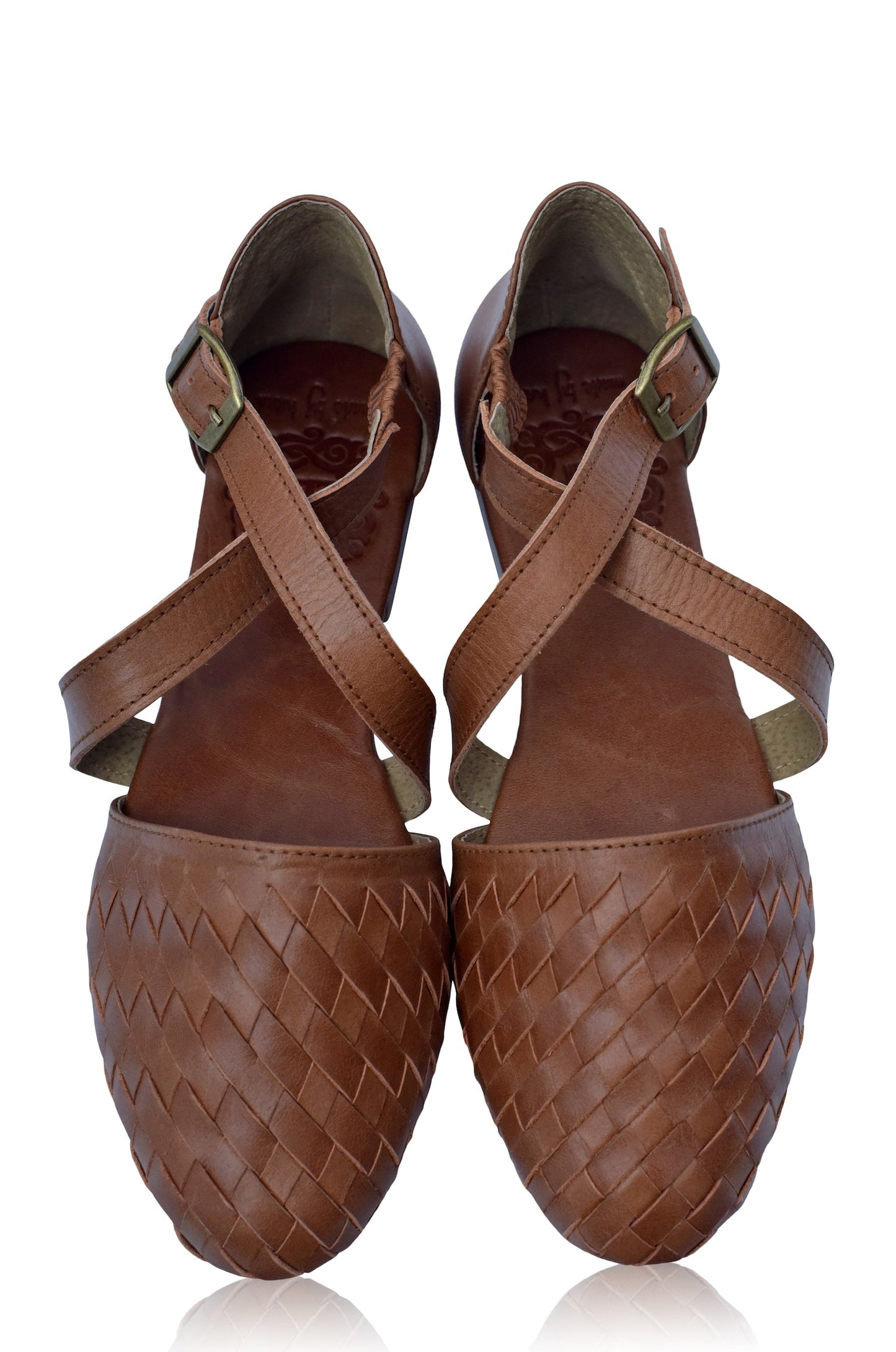 Emmeline Woven Leather Flats