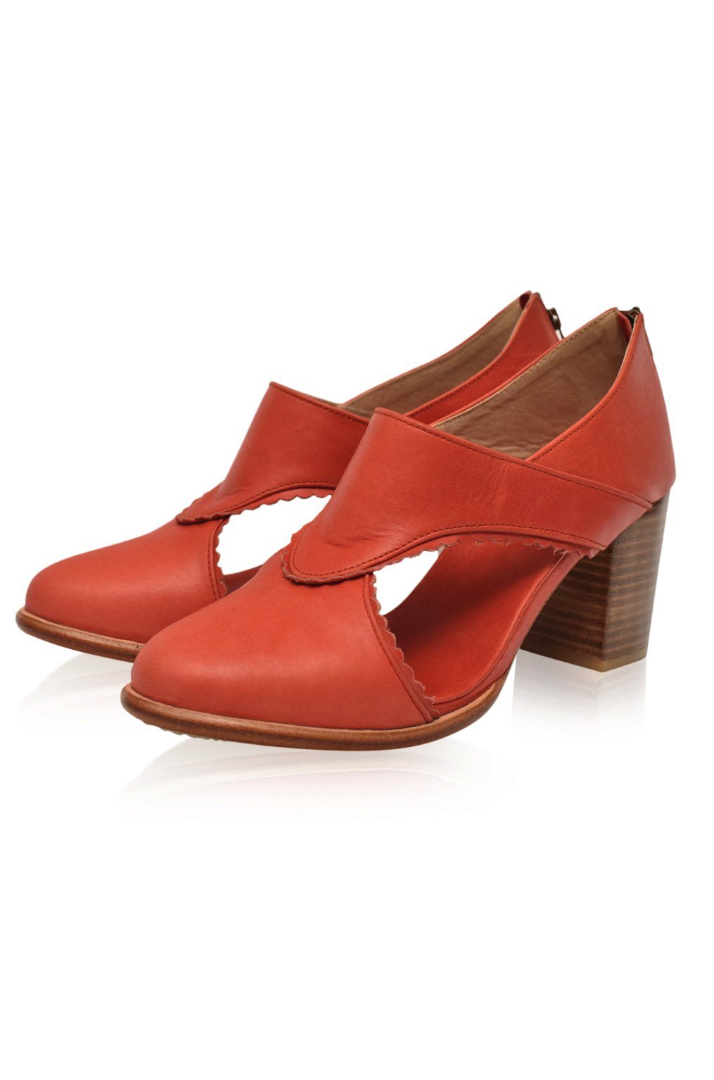 Henrietta Leather Heel Booties