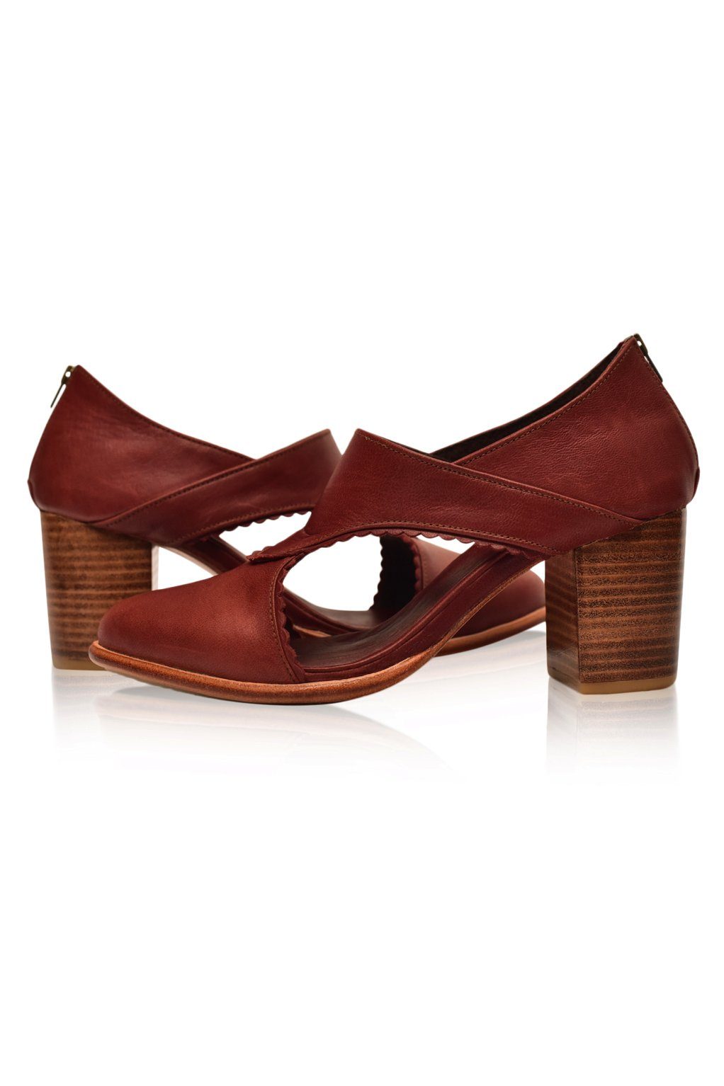 Henrietta Leather Heel Booties