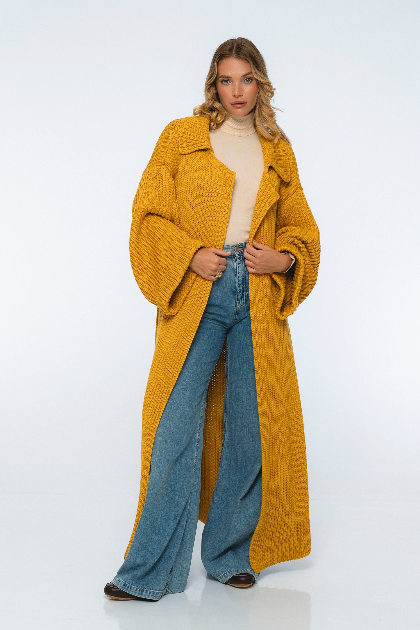 Delphie Cotton Knitted Coat