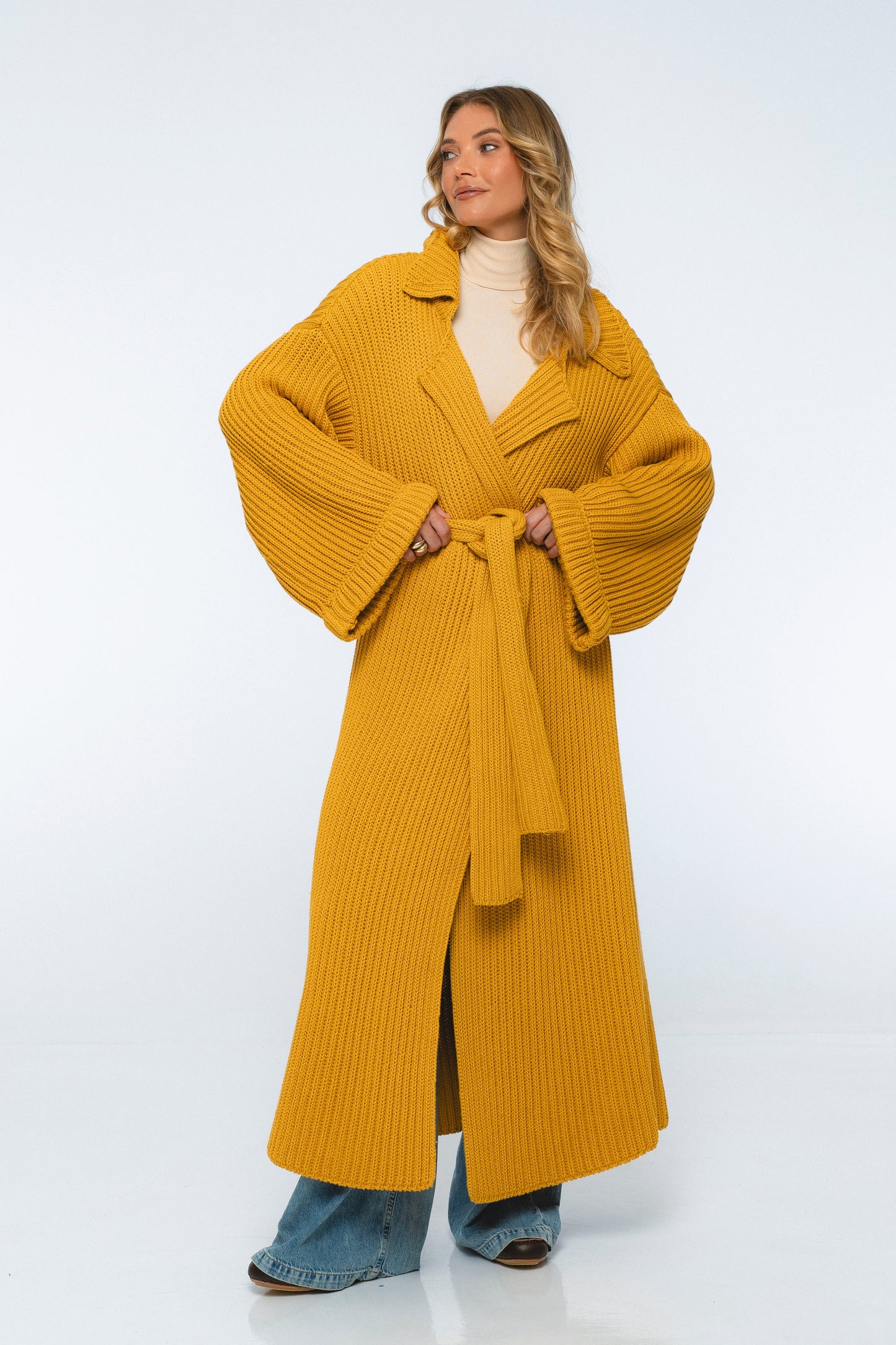 Delphie Cotton Knitted Coat