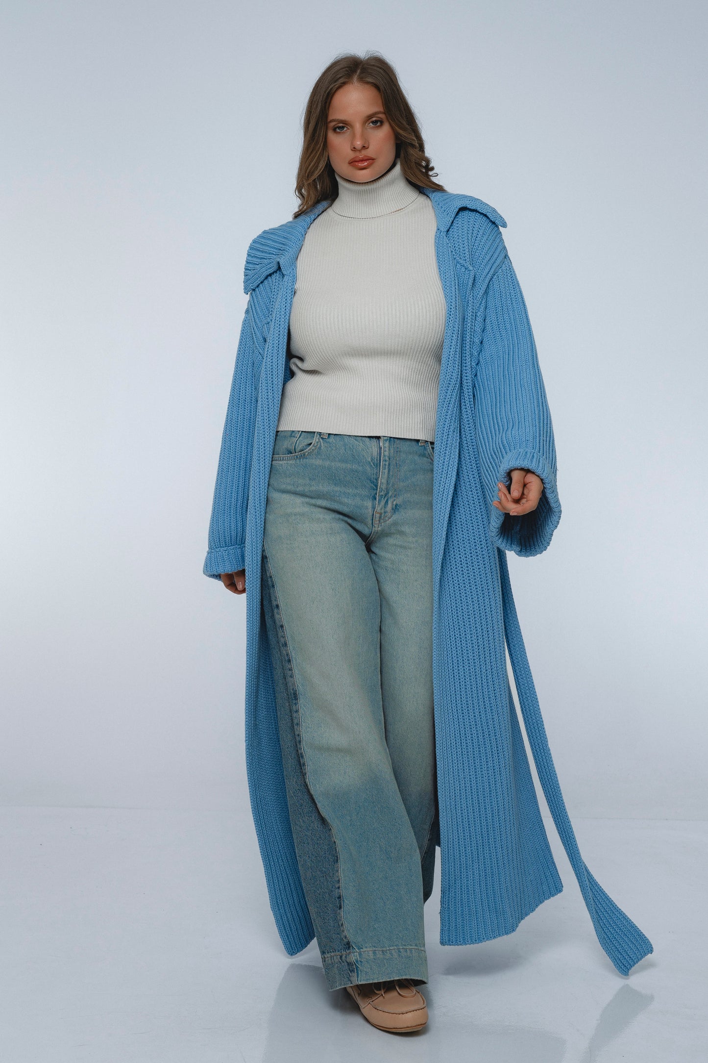 Delphie Cotton Knitted Coat