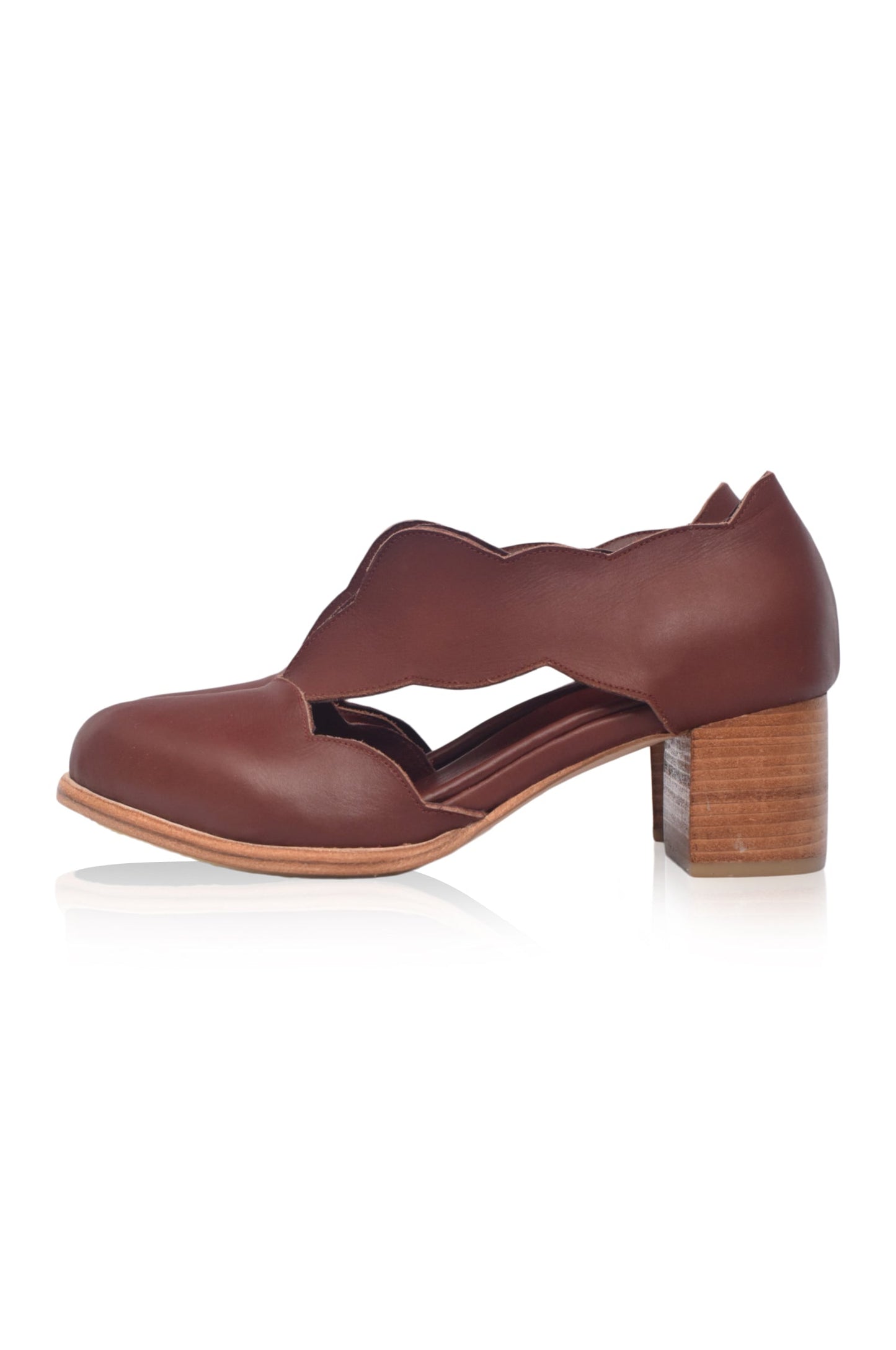 Thalia Block Heel Leather Booties