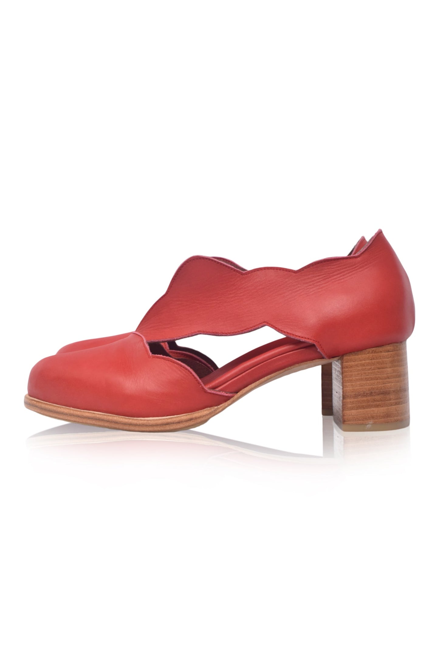 Thalia Block Heel Leather Booties